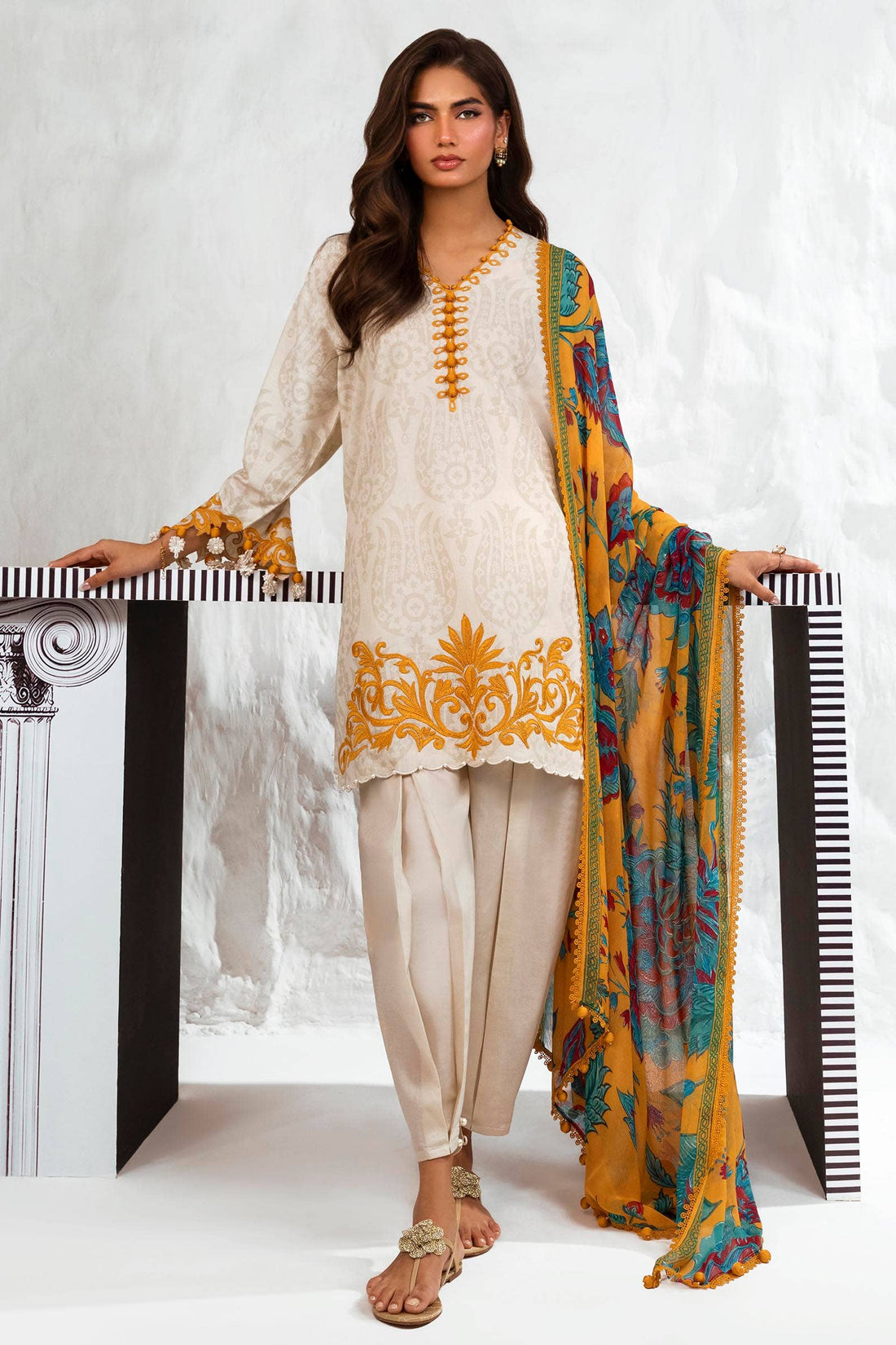 Sana Safinaz | Muzlin Summer 24 | 003B-CI - Rang-e-Khaas