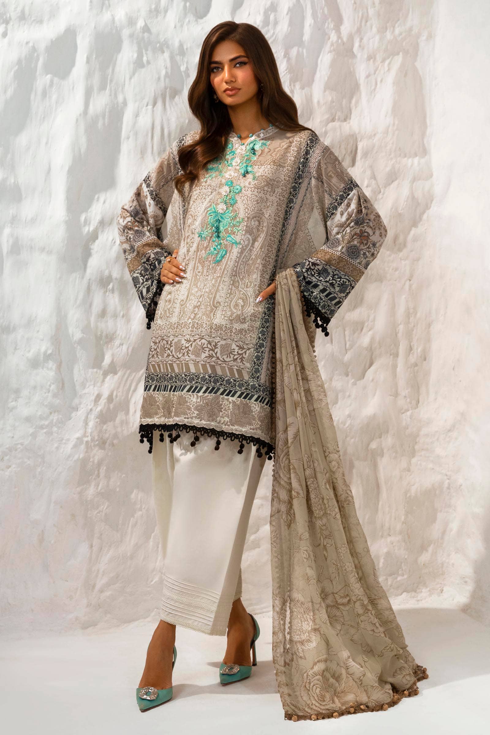 Sana Safinaz | Muzlin Summer 24 | 006A-CI - Rang-e-Khaas