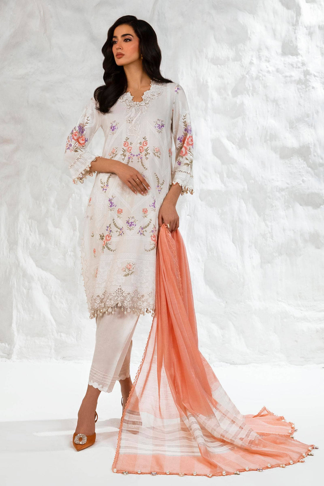 Sana Safinaz | Muzlin Summer 24 | 007B-DG - Rang-e-Khaas