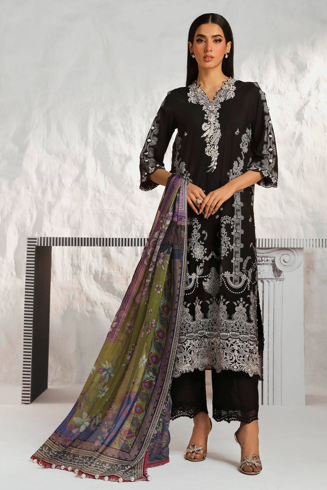 Sana Safinaz | Muzlin Summer 24 | 008A-CK - Rang-e-Khaas