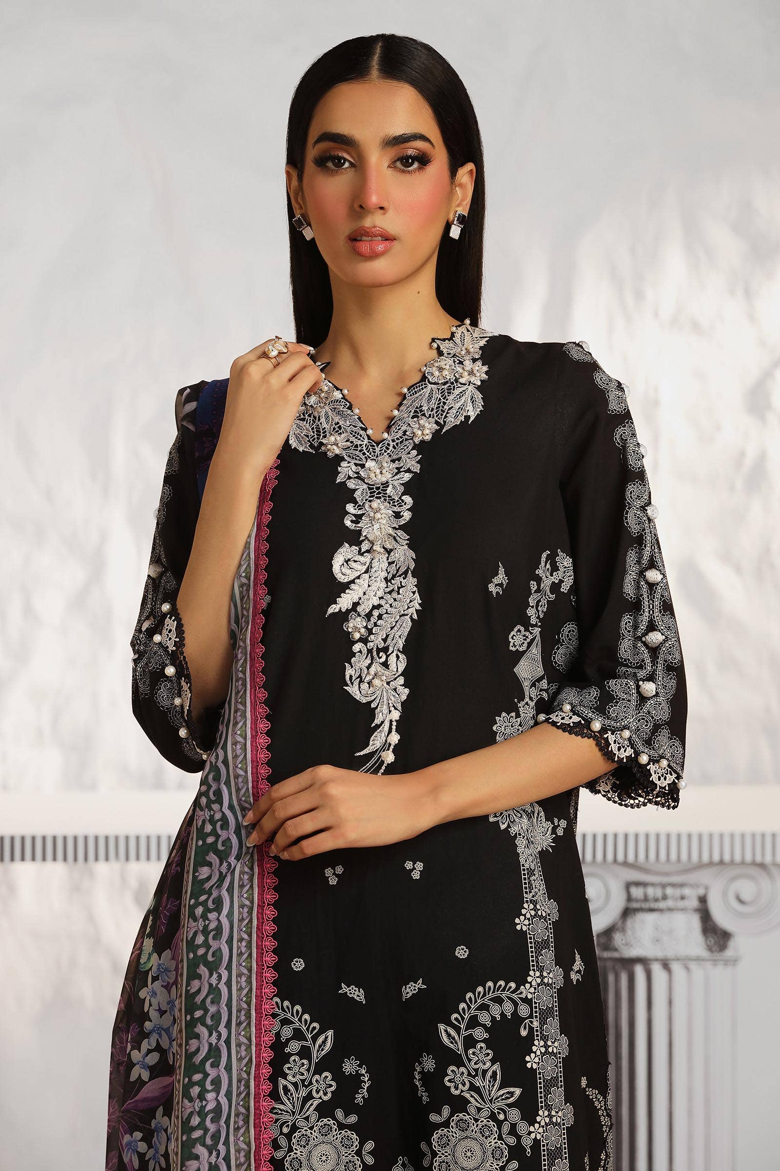 Sana Safinaz | Muzlin Summer 24 | 008A-CK - Rang-e-Khaas