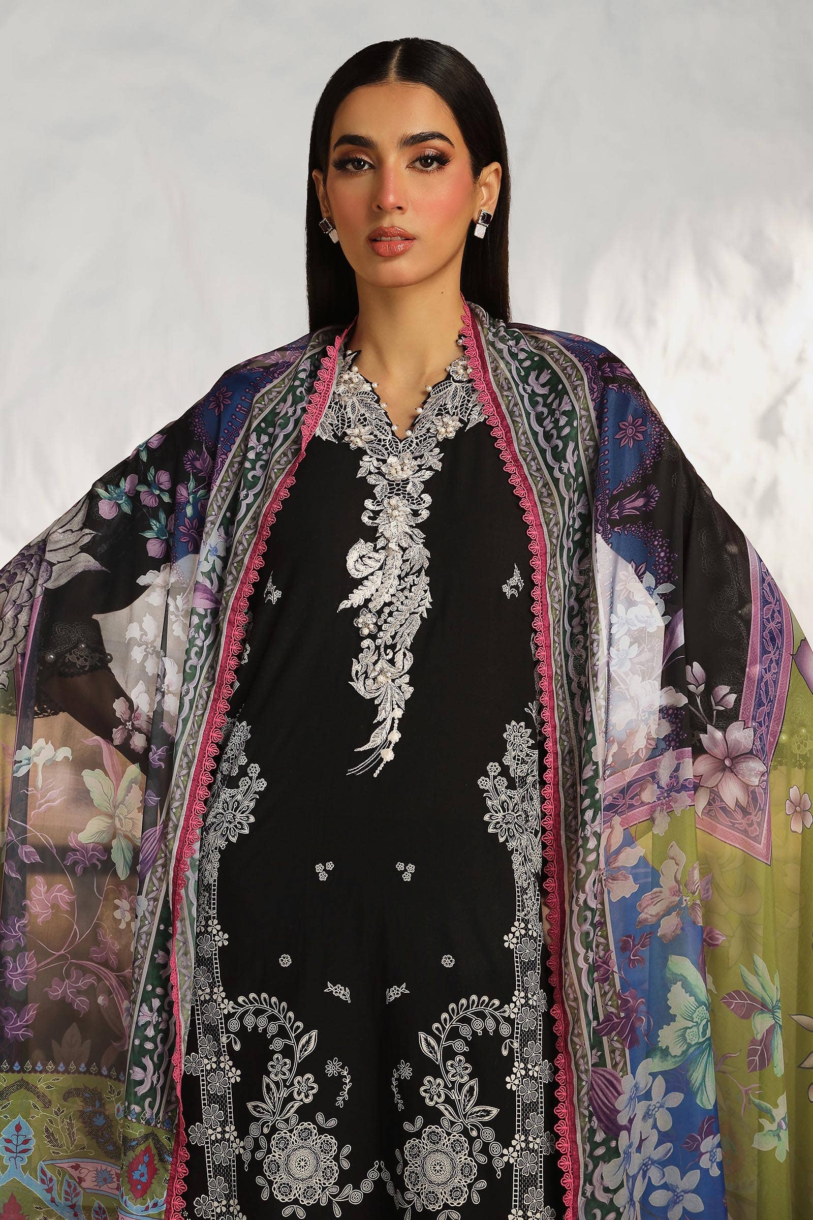 Sana Safinaz | Muzlin Summer 24 | 008A-CK - Rang-e-Khaas