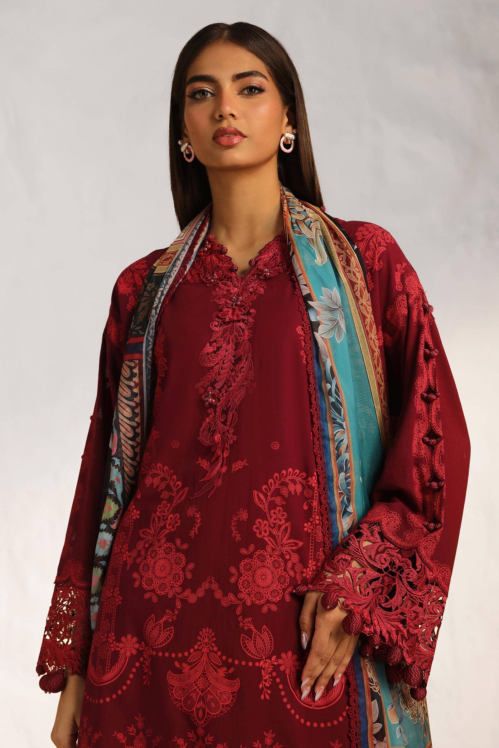 Sana Safinaz | Muzlin Summer 24 | 008B-CK - Rang-e-Khaas