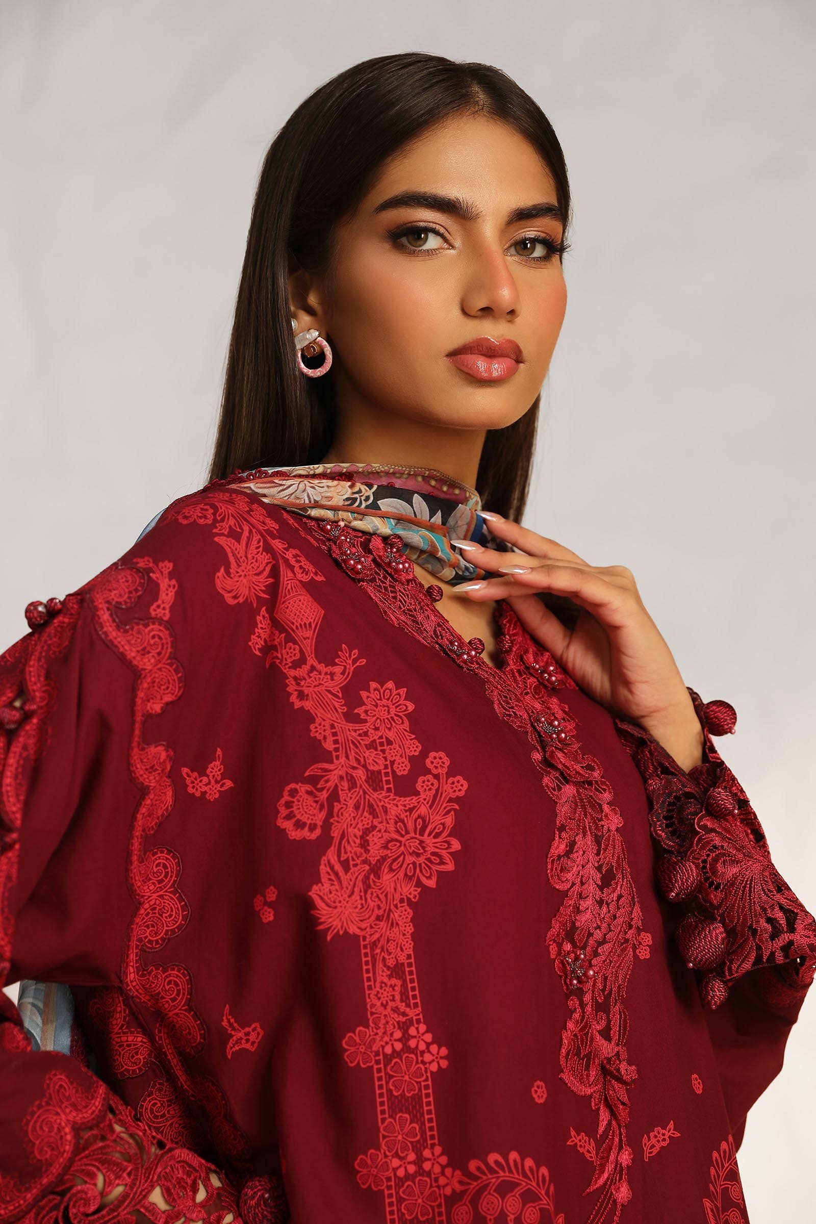 Sana Safinaz | Muzlin Summer 24 | 008B-CK - Rang-e-Khaas