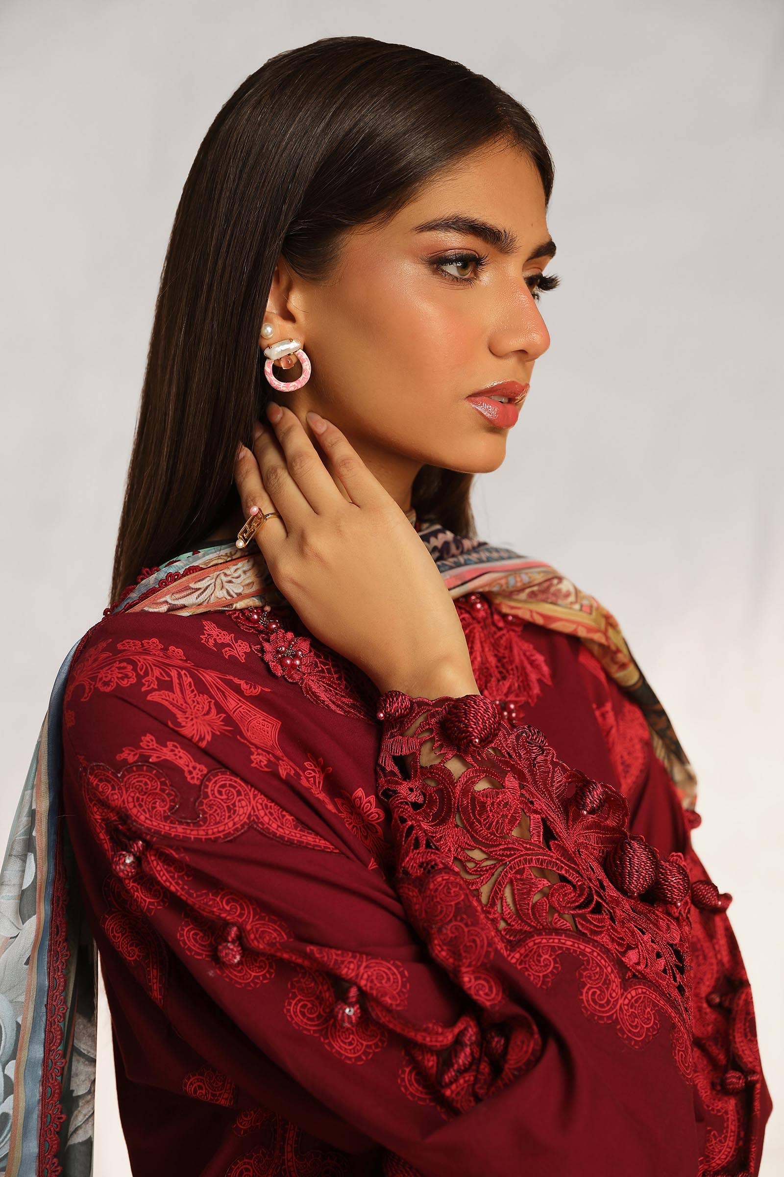 Sana Safinaz | Muzlin Summer 24 | 008B-CK - Rang-e-Khaas