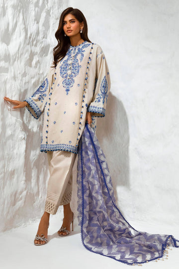 Sana Safinaz | Muzlin Summer 24 | 009A-CT - Rang-e-Khaas