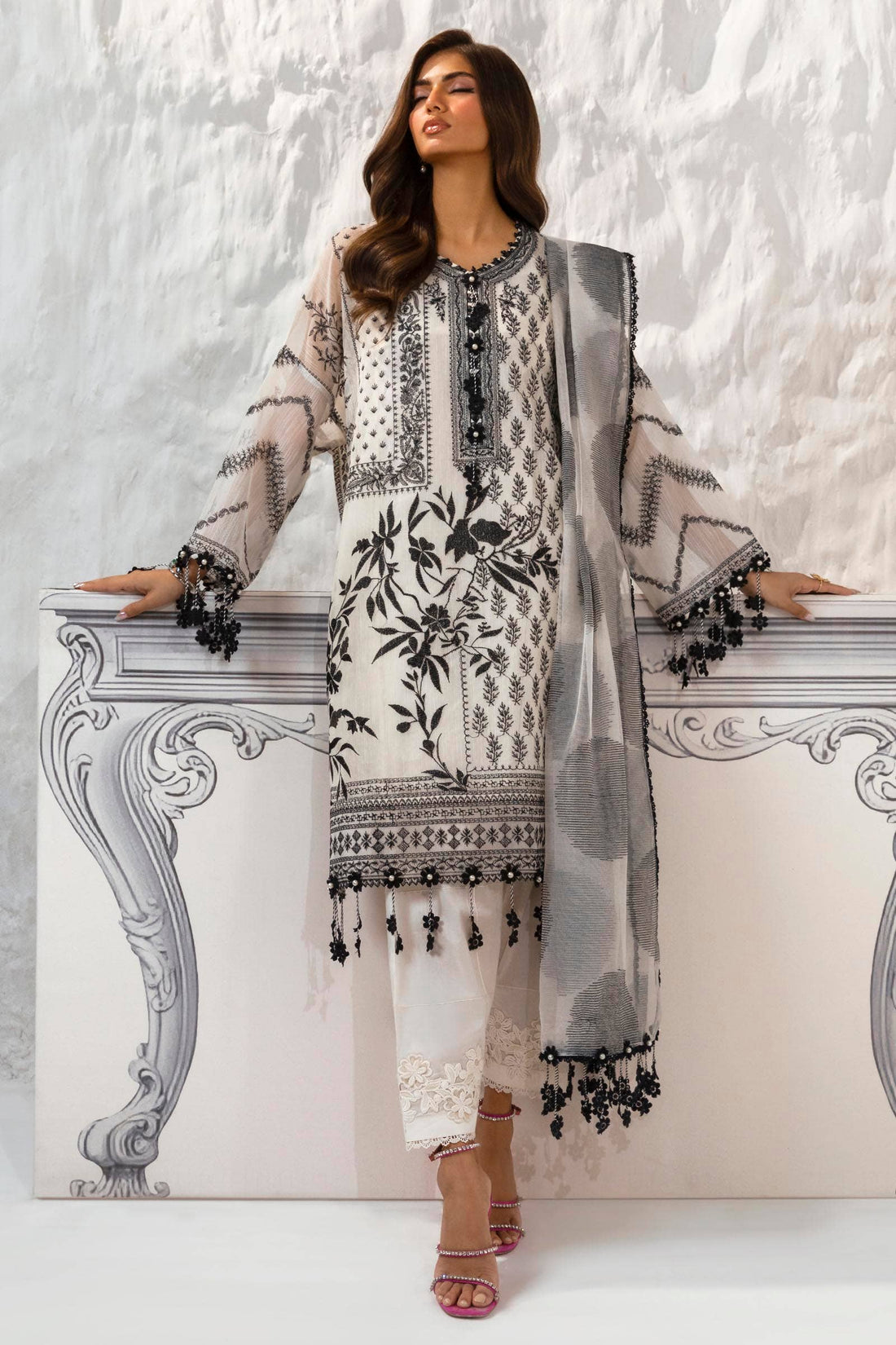 Sana Safinaz | Muzlin Summer 24 | 010B-CT - Rang-e-Khaas