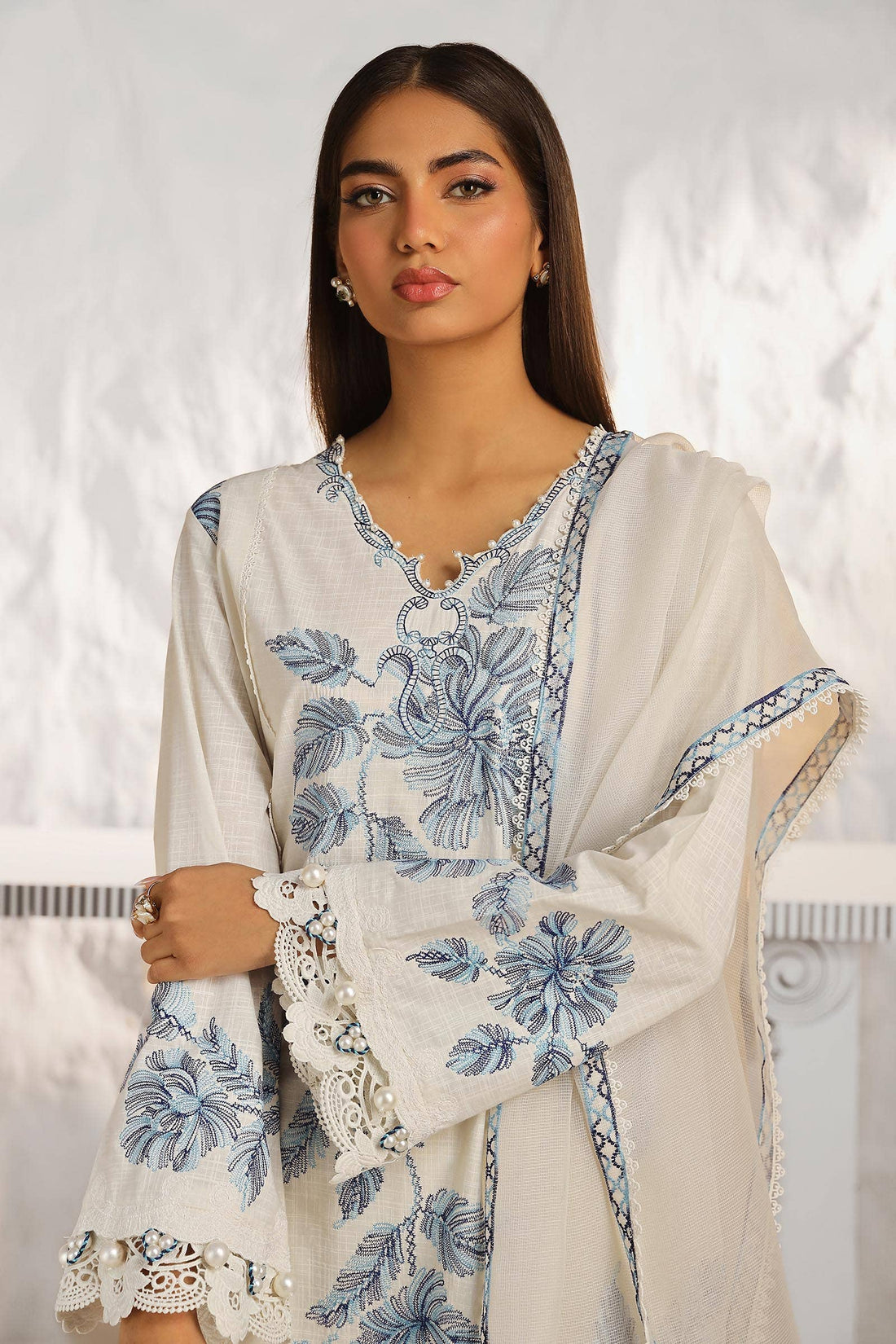 Sana Safinaz | Muzlin Summer 24 | 011A-CT - Rang-e-Khaas