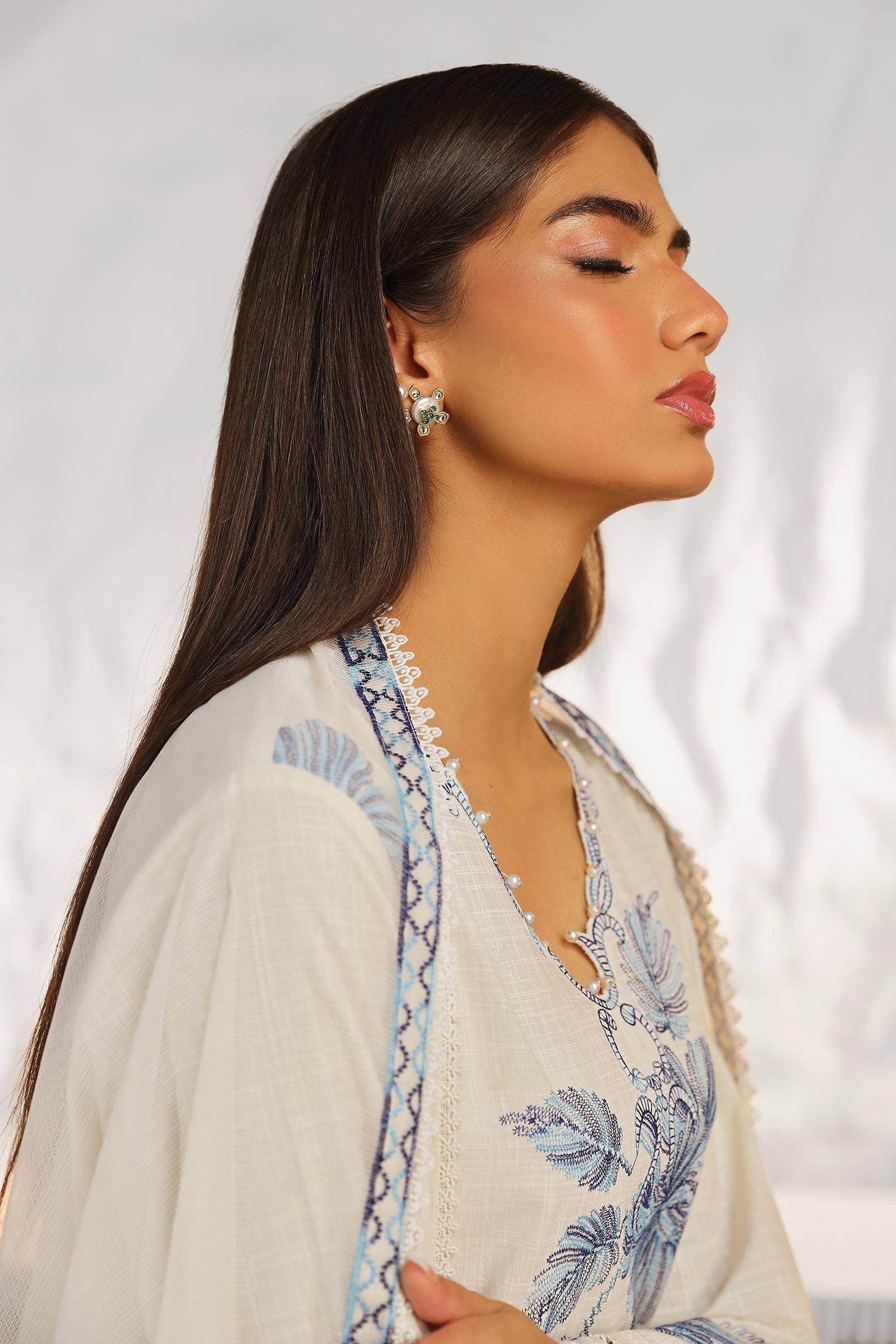Sana Safinaz | Muzlin Summer 24 | 011A-CT - Rang-e-Khaas