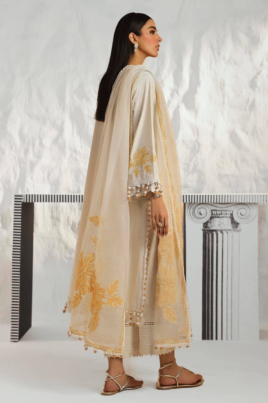 Sana Safinaz | Muzlin Summer 24 | 011B-CT - Rang-e-Khaas