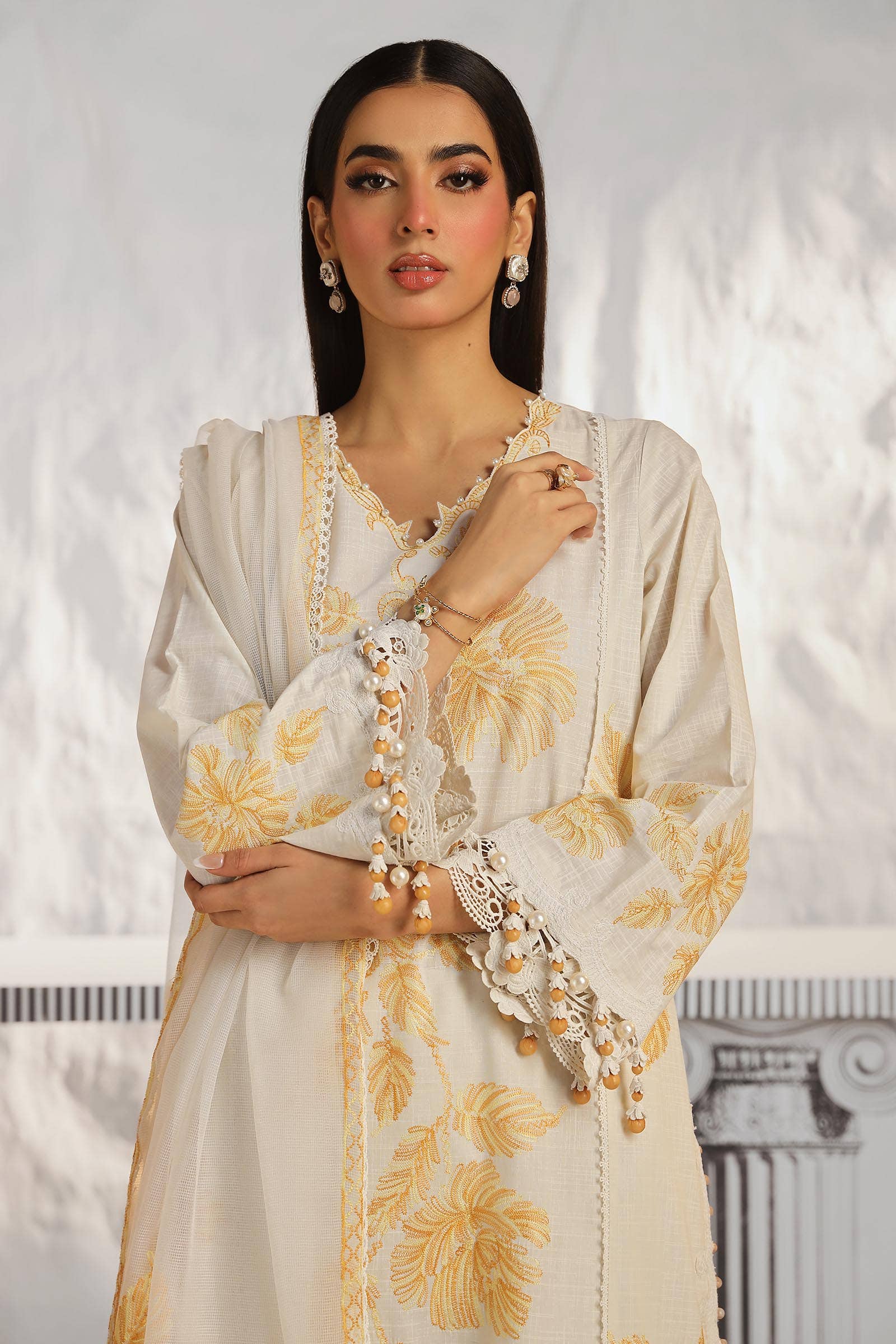 Sana Safinaz | Muzlin Summer 24 | 011B-CT - Rang-e-Khaas