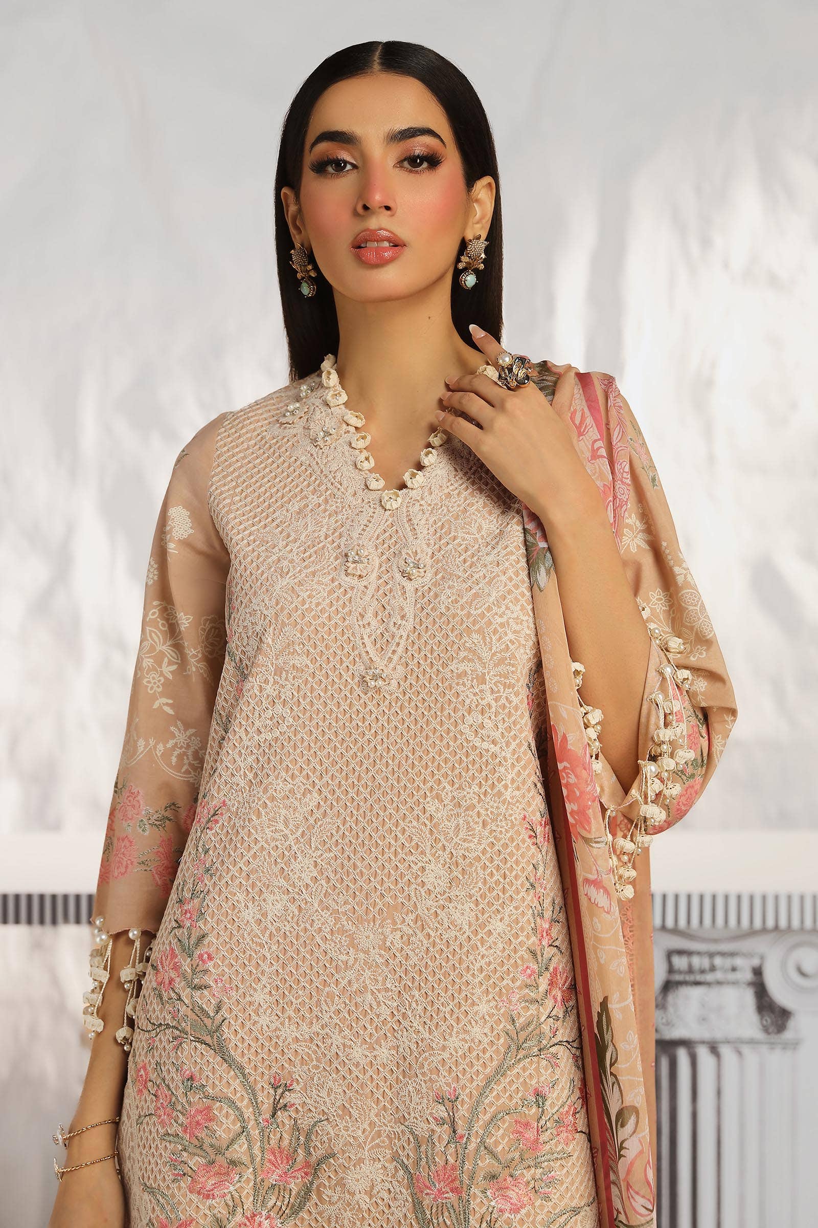 Sana Safinaz | Muzlin Summer 24 | 012B-CJ - Rang-e-Khaas
