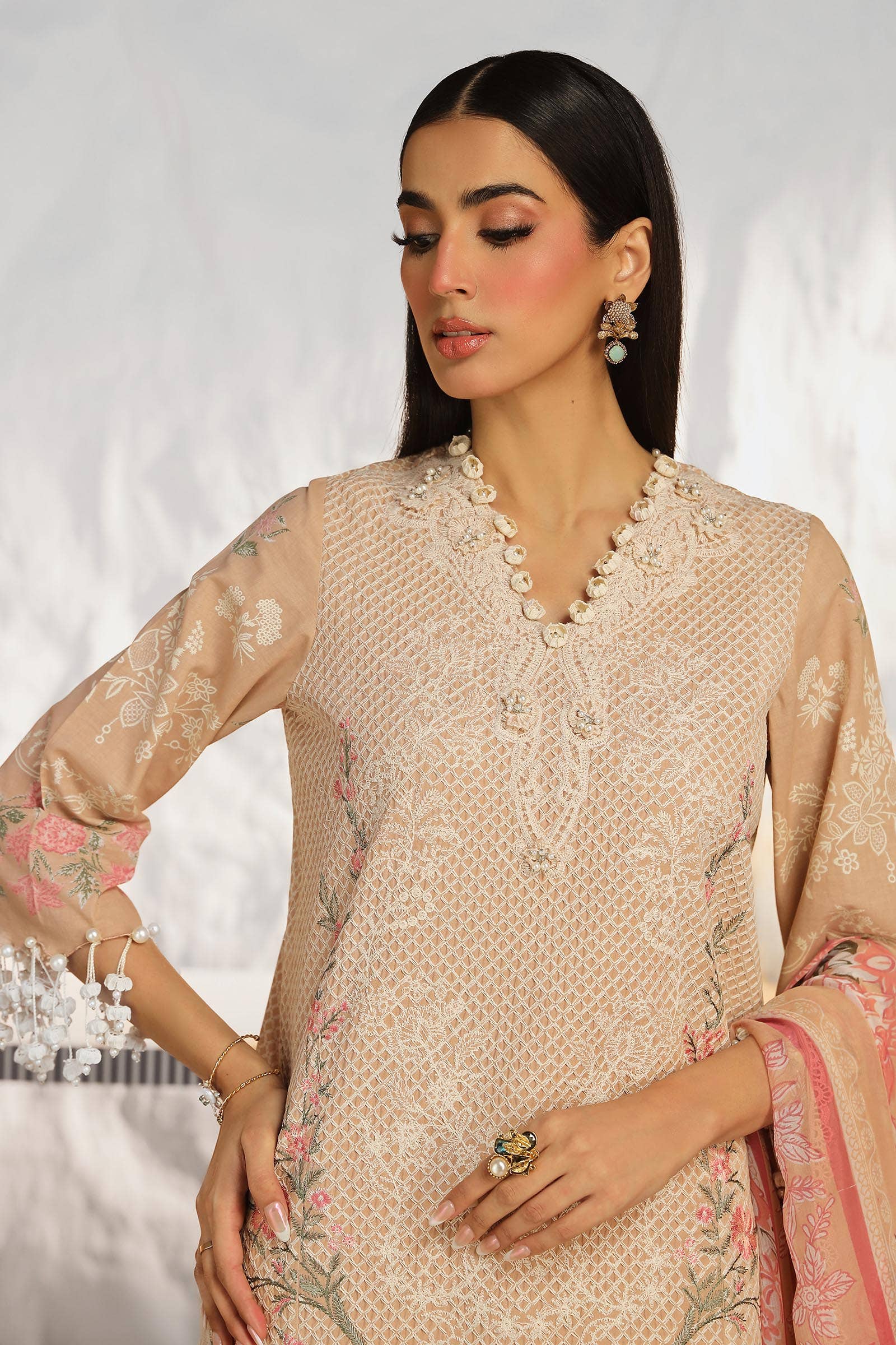 Sana Safinaz | Muzlin Summer 24 | 012B-CJ - Rang-e-Khaas