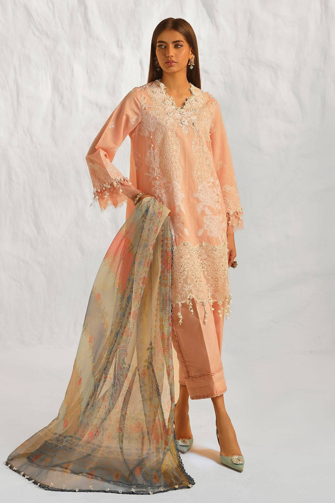 Sana Safinaz | Muzlin Summer 24 | 013A-DH - Rang-e-Khaas