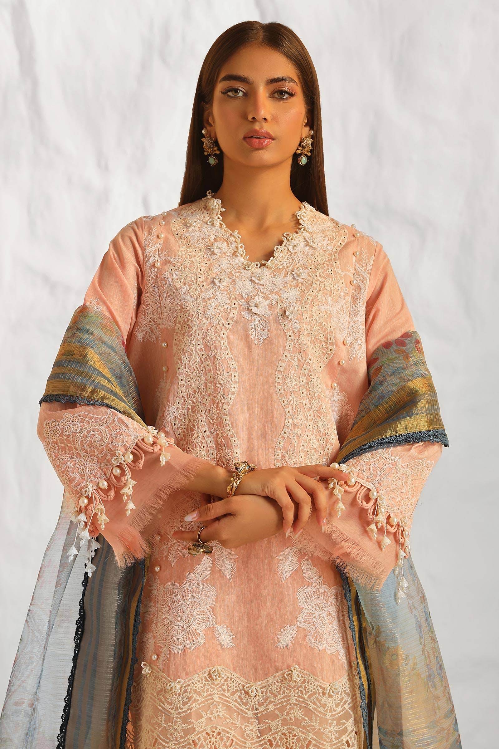 Sana Safinaz | Muzlin Summer 24 | 013A-DH - Rang-e-Khaas