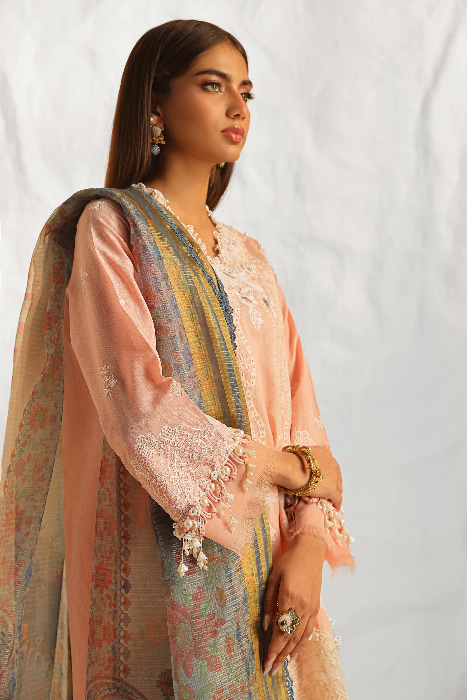 Sana Safinaz | Muzlin Summer 24 | 013A-DH - Rang-e-Khaas