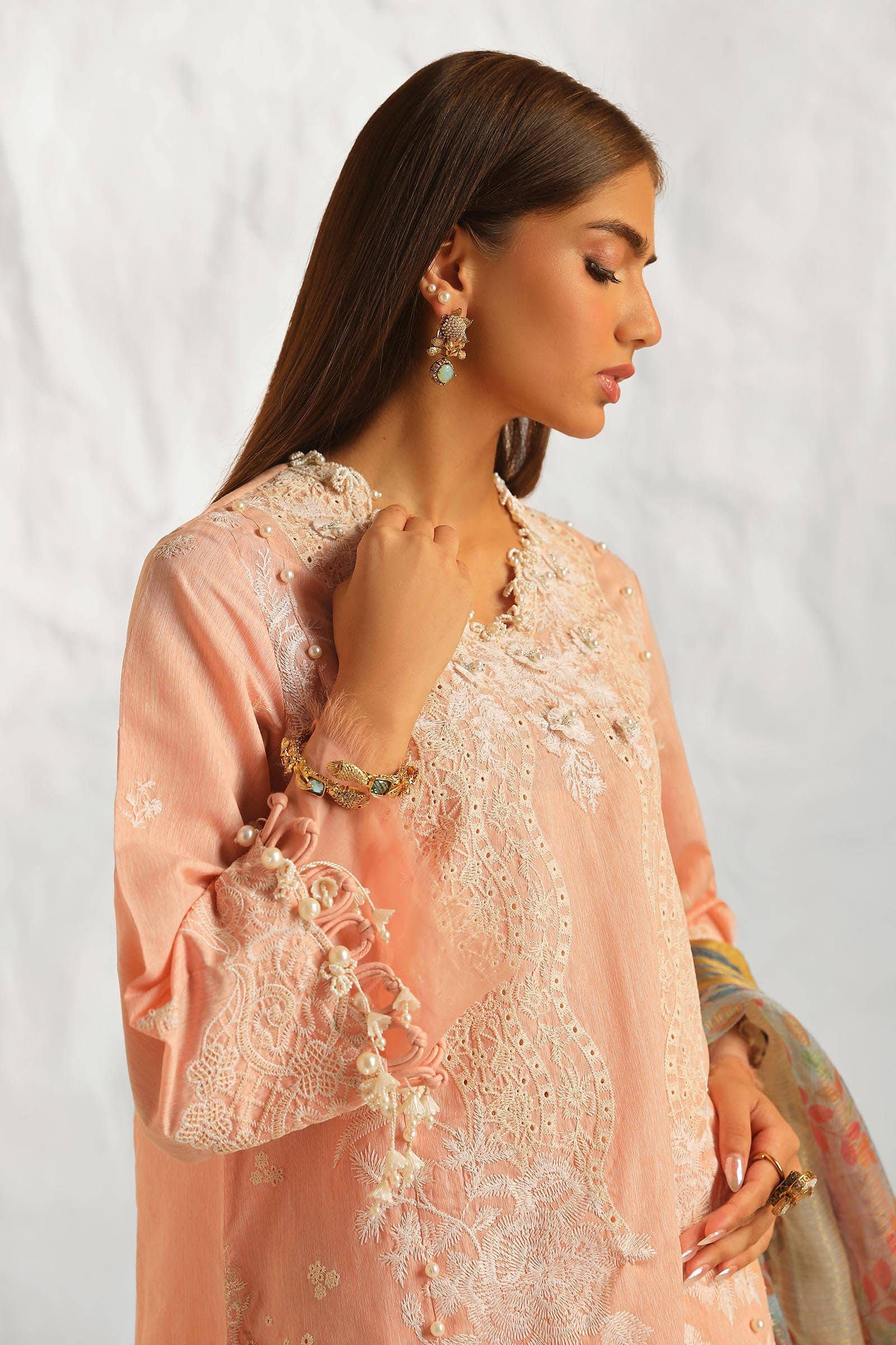 Sana Safinaz | Muzlin Summer 24 | 013A-DH - Rang-e-Khaas