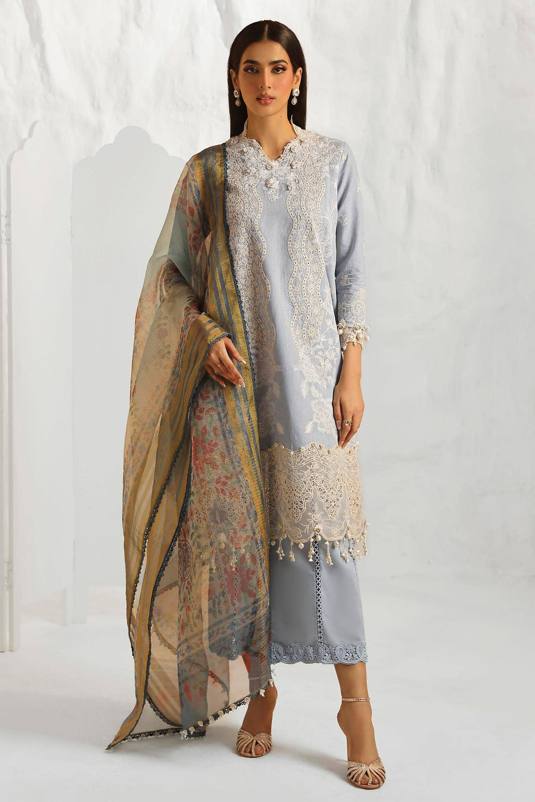Sana Safinaz | Muzlin Summer 24 | 013B-DH - Rang-e-Khaas