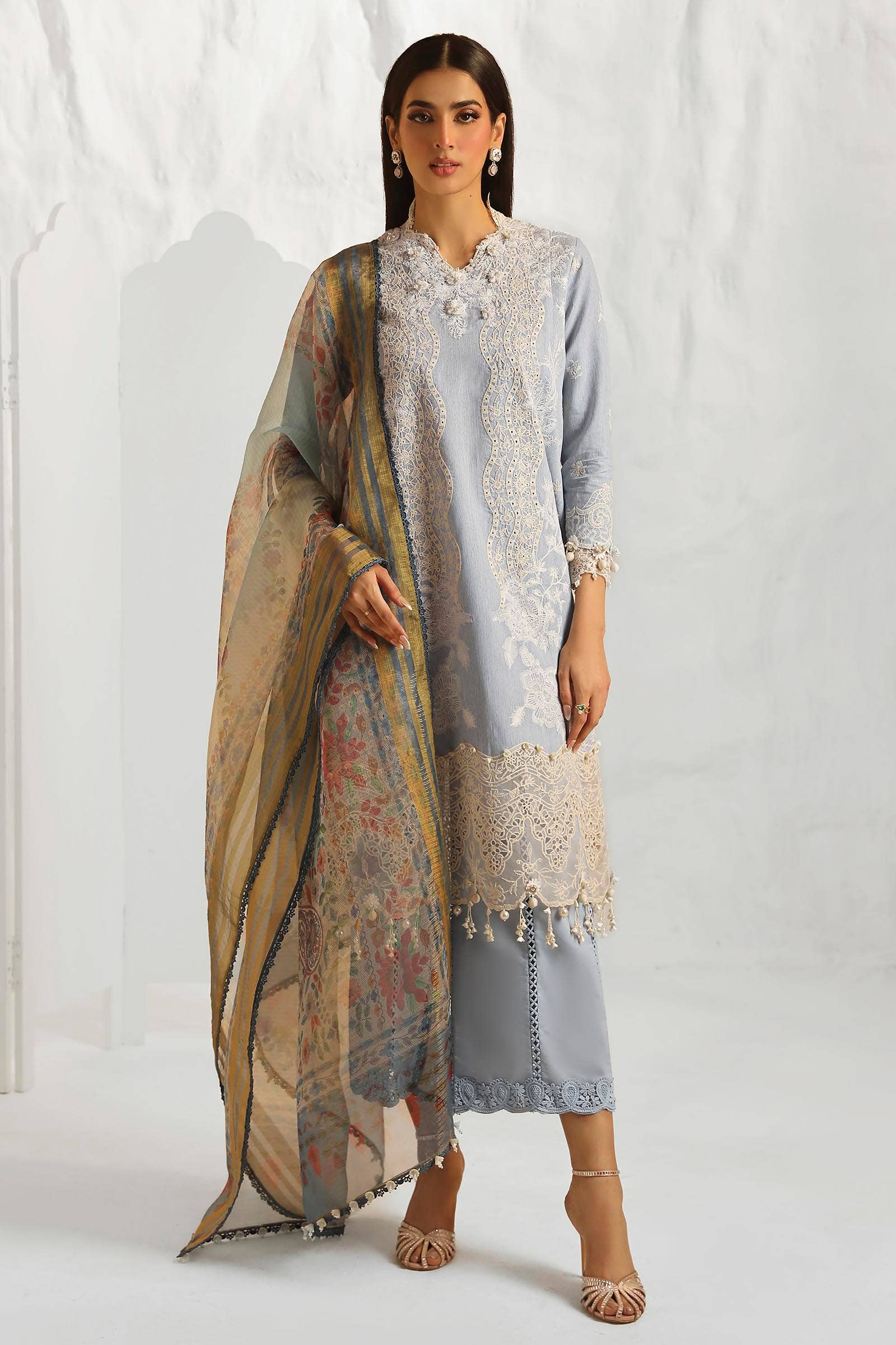 Sana Safinaz | Muzlin Summer 24 | 013B-DH - Rang-e-Khaas