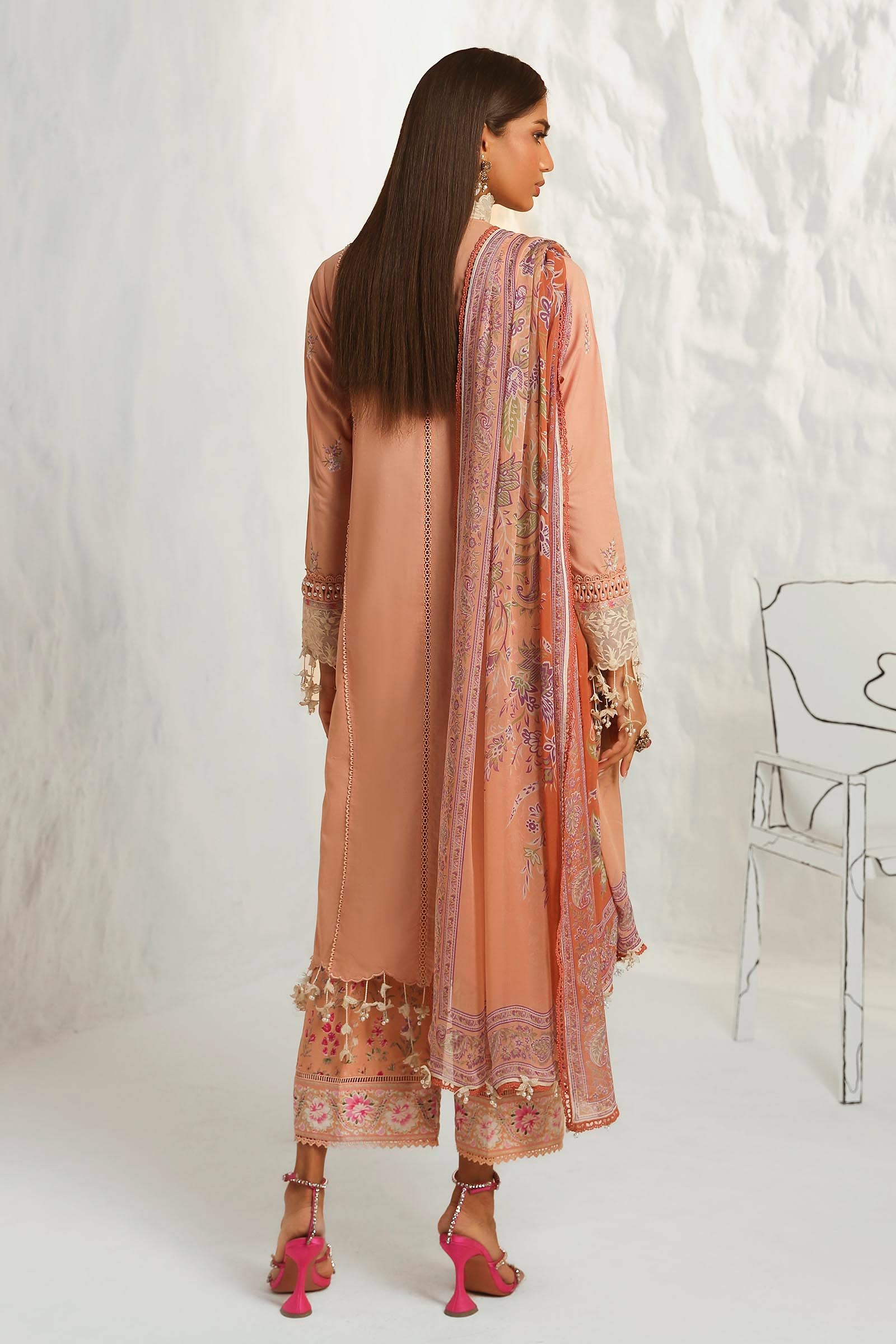 Sana Safinaz | Muzlin Summer 24 | 014B-CJ - Rang-e-Khaas