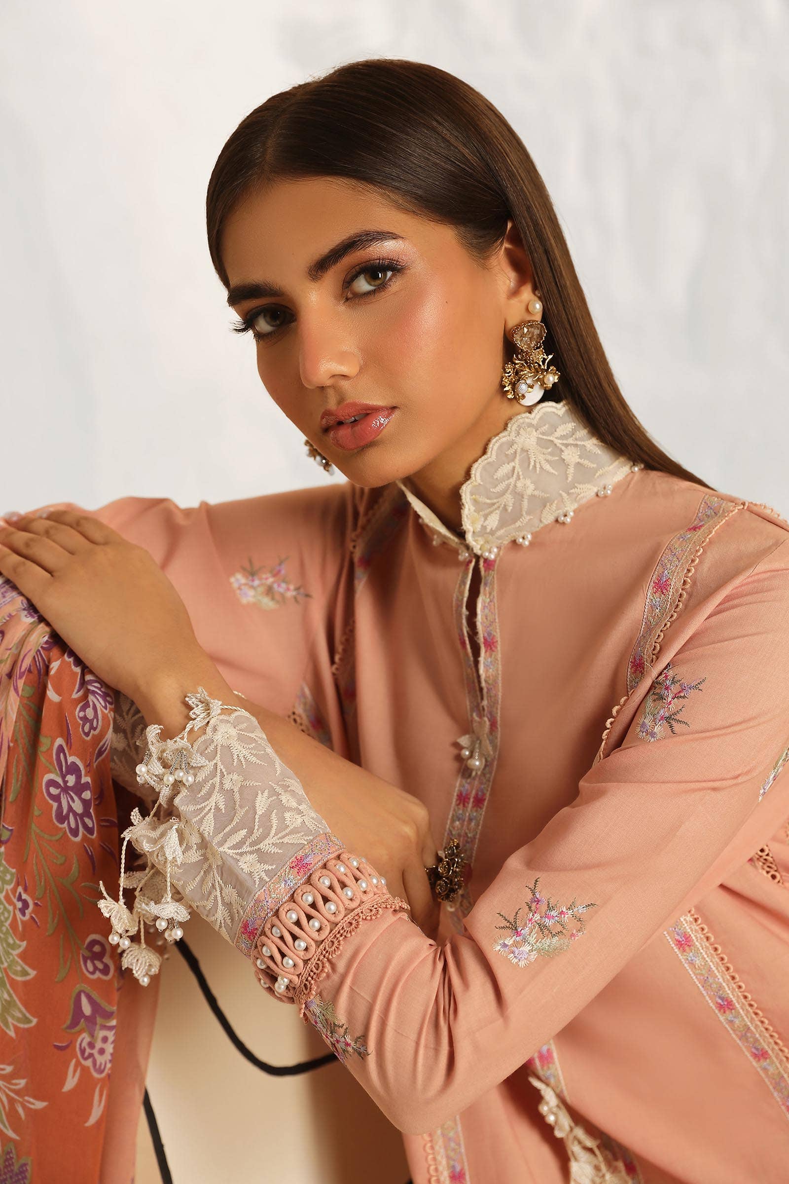 Sana Safinaz | Muzlin Summer 24 | 014B-CJ - Rang-e-Khaas