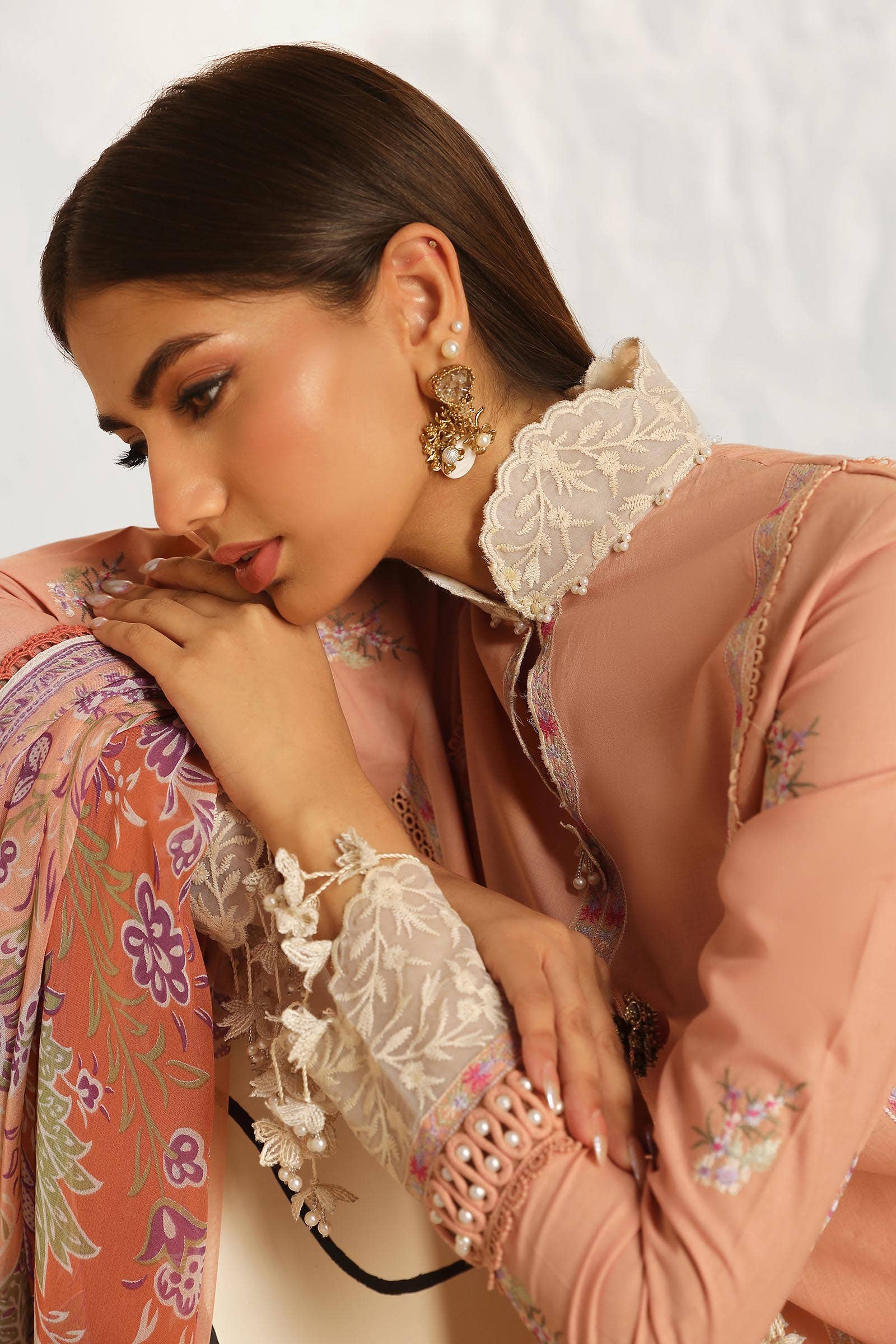 Sana Safinaz | Muzlin Summer 24 | 014B-CJ - Rang-e-Khaas