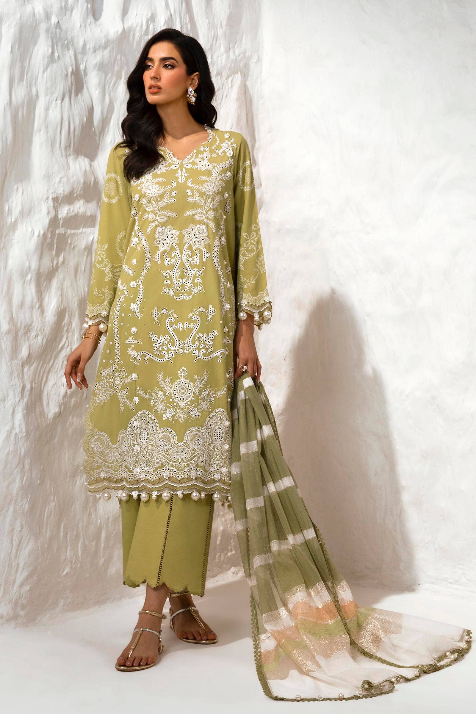 Sana Safinaz | Muzlin Summer 24 | 015A-DF - Rang-e-Khaas