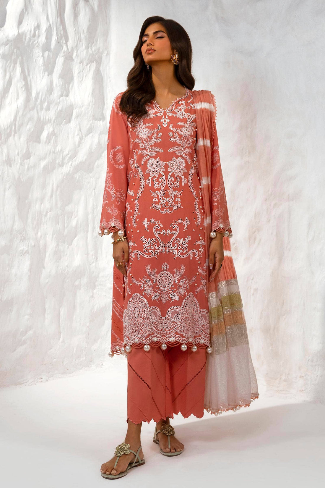 Sana Safinaz | Muzlin Summer 24 | 015B-DF - Rang-e-Khaas