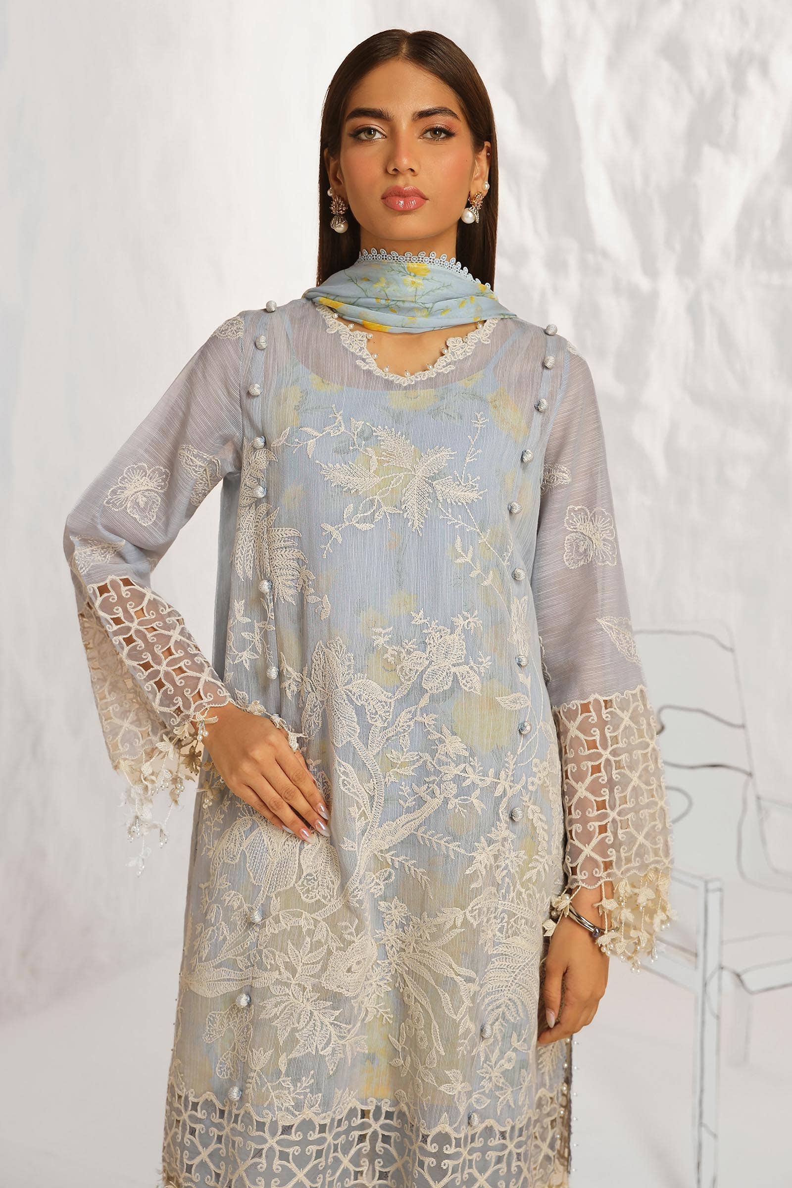 Sana Safinaz | Muzlin Summer 24 | 016A-CJ - Rang-e-Khaas