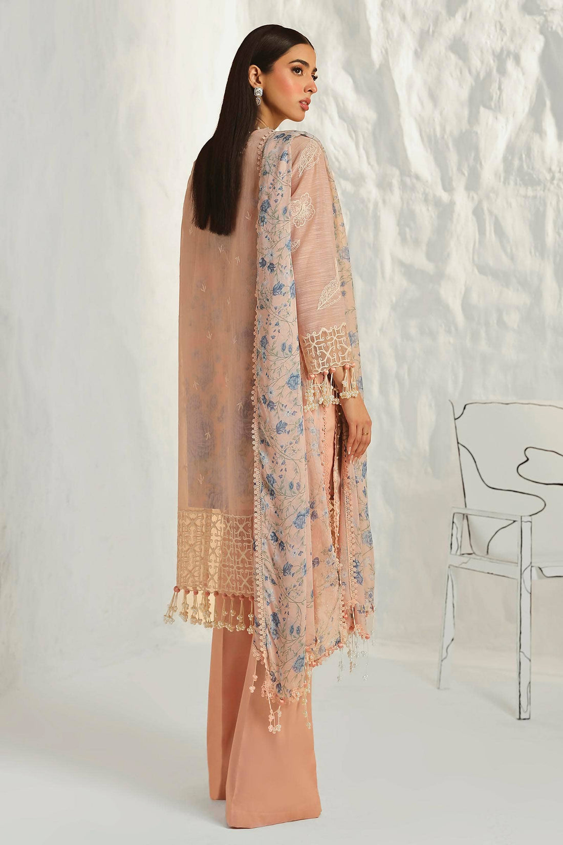 Sana Safinaz | Muzlin Summer 24 | 016B-CJ - Rang-e-Khaas