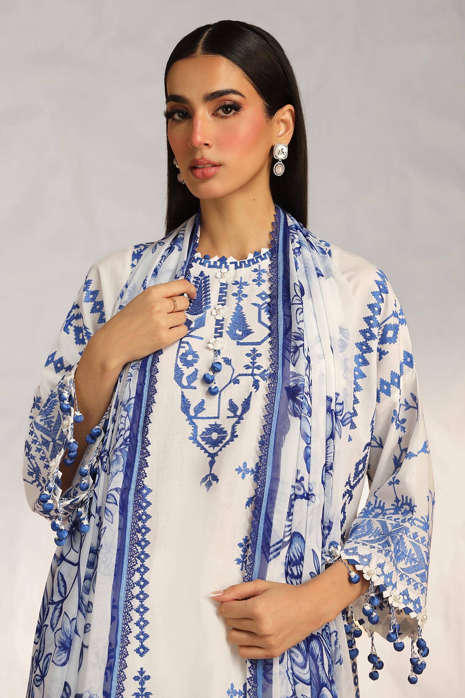 Sana Safinaz | Muzlin Summer 24 | 017A-CJ - Rang-e-Khaas
