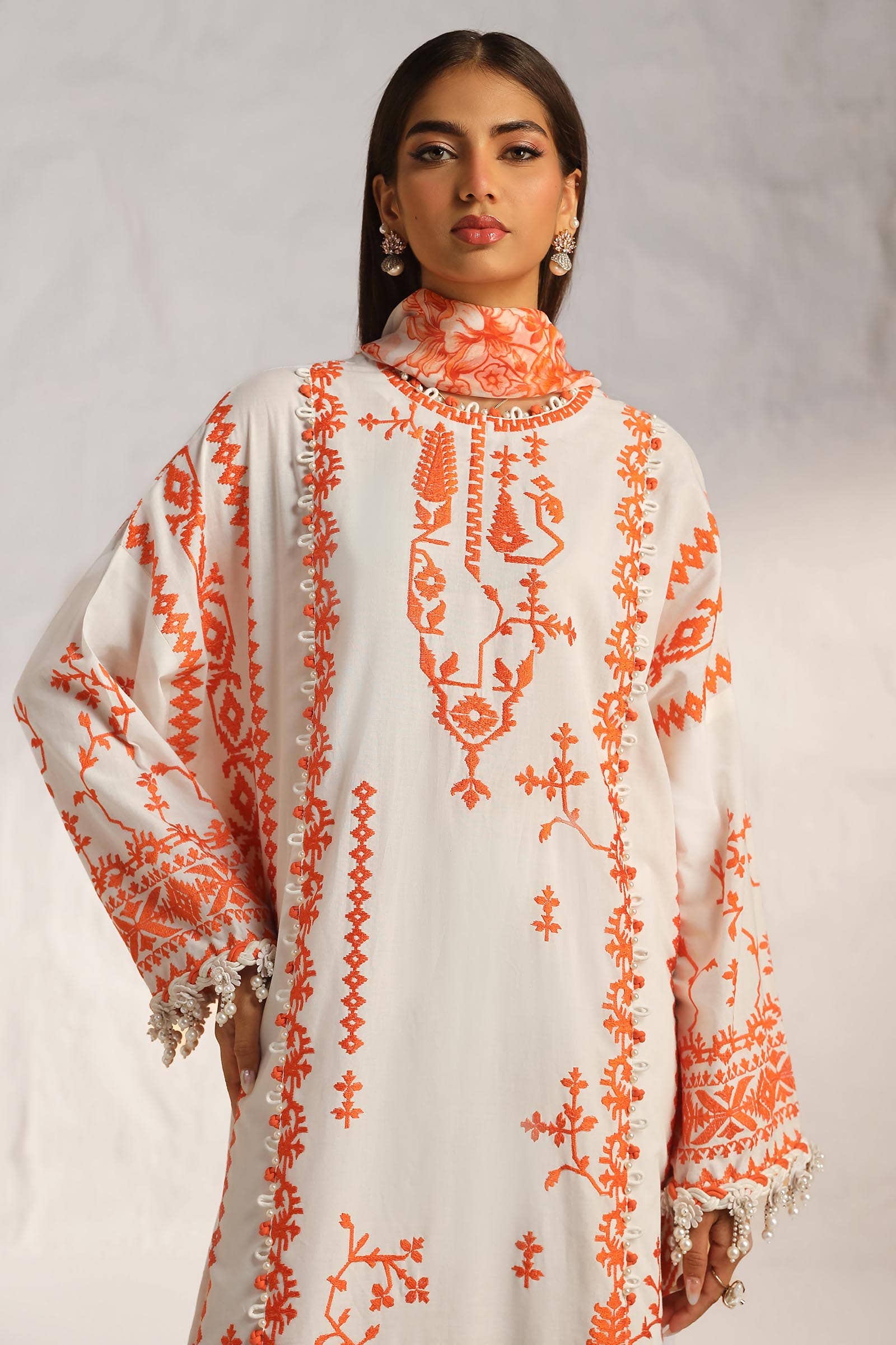 Sana Safinaz | Muzlin Summer 24 | 017B-CJ - Rang-e-Khaas