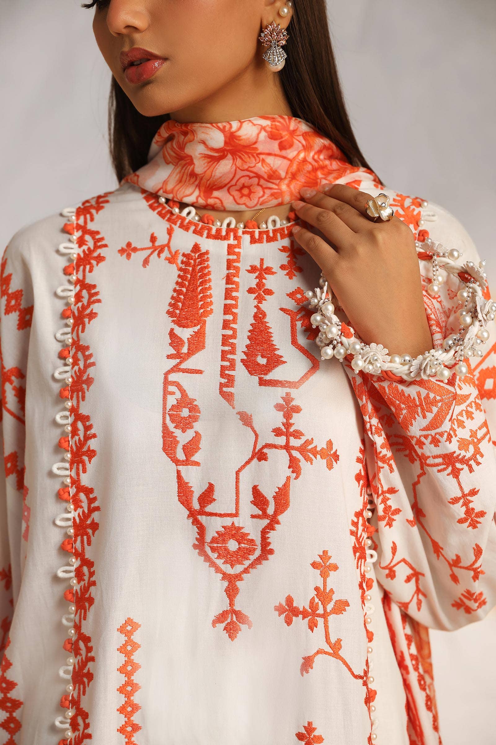 Sana Safinaz | Muzlin Summer 24 | 017B-CJ - Rang-e-Khaas