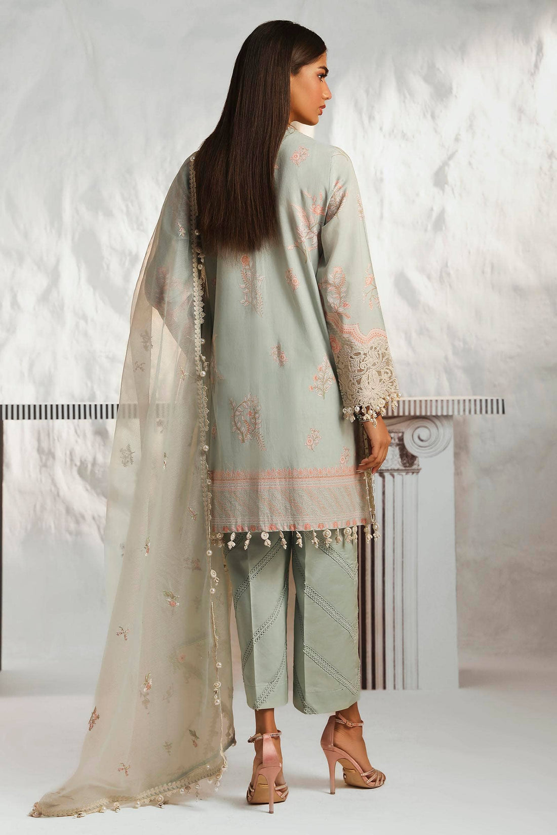 Sana Safinaz | Muzlin Summer 24 | 018A-CV - Rang-e-Khaas