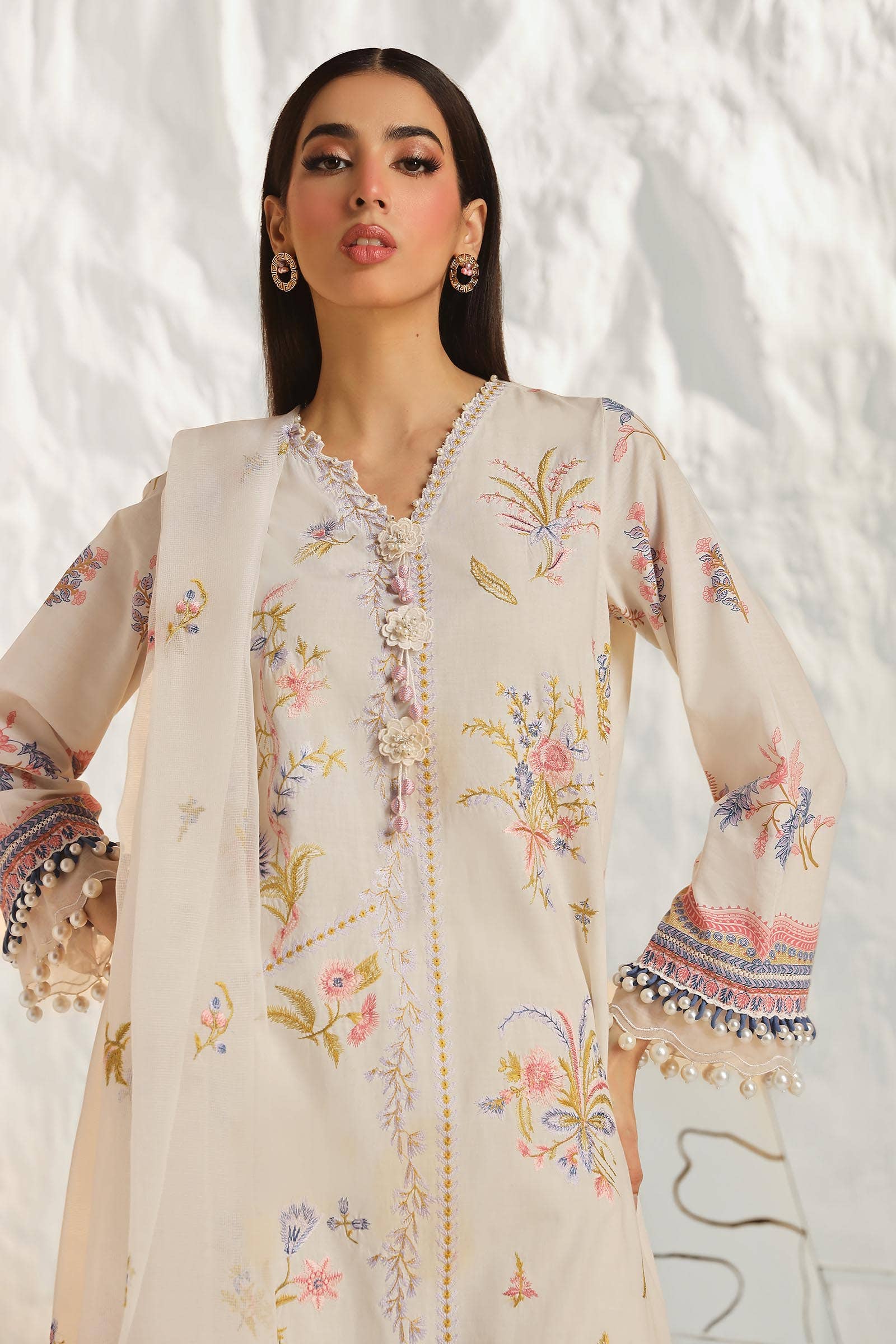 Sana Safinaz | Muzlin Summer 24 | 018B-CV - Rang-e-Khaas