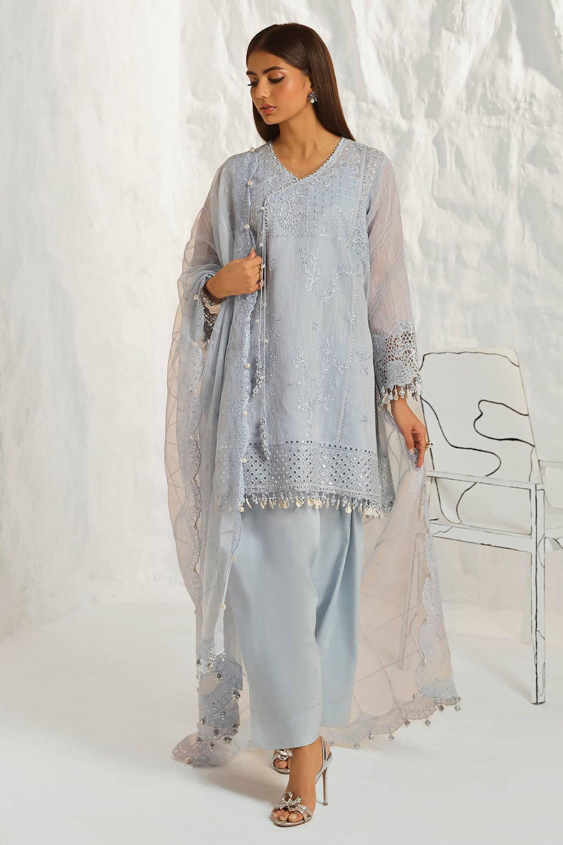 Sana Safinaz | Muzlin Summer 24 | 020A-CV - Rang-e-Khaas