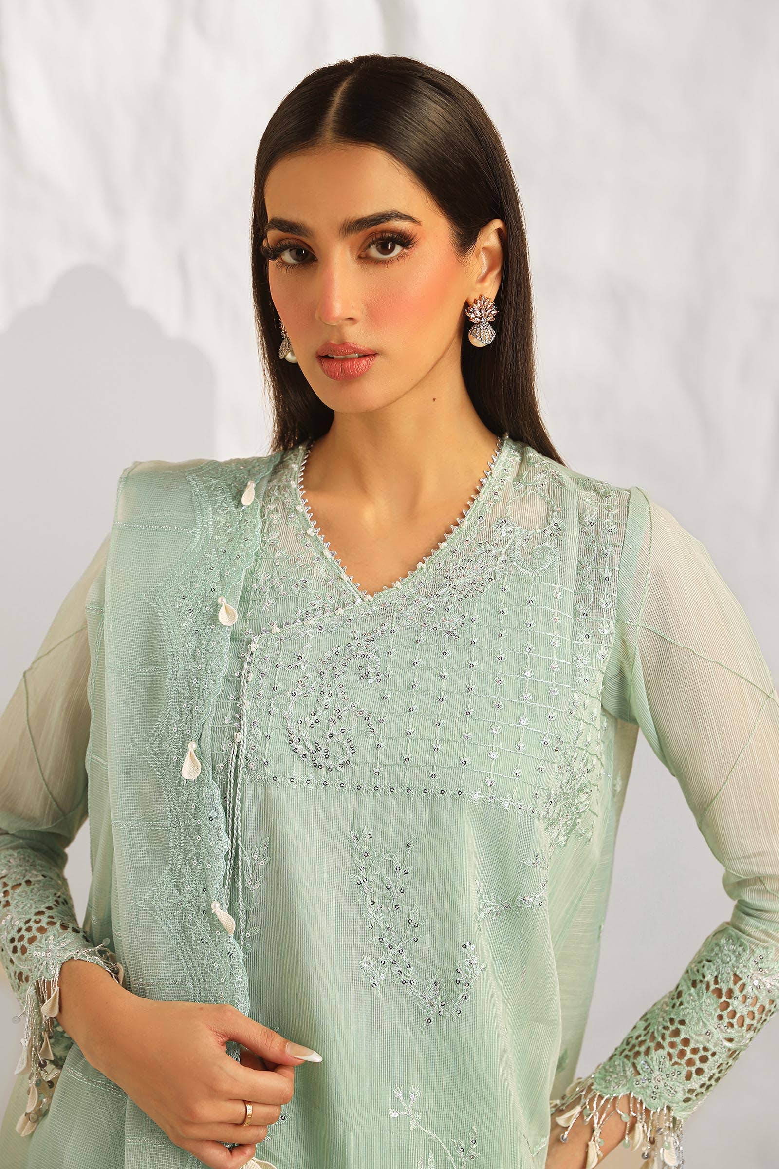 Sana Safinaz | Muzlin Summer 24 | 020B-CV - Rang-e-Khaas
