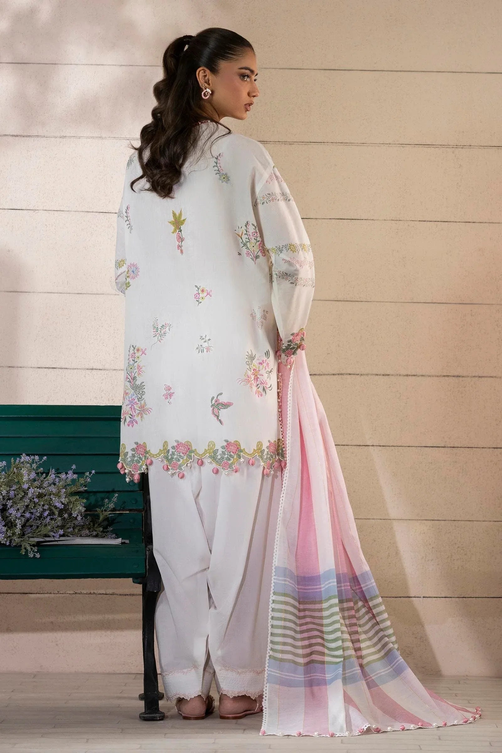 Sana Safinaz | Muzlin Spring 25 | M251-001A-3DG - Rang-e-Khaas