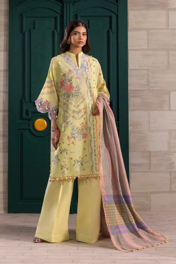 Sana Safinaz | Muzlin Spring 25 | M251-001B-3DG - Rang-e-Khaas