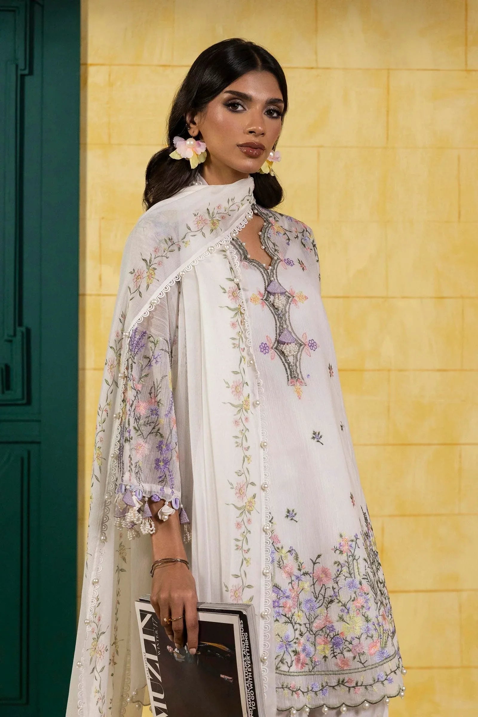 Sana Safinaz | Muzlin Spring 25 | M251-003A-3CJ - Rang-e-Khaas