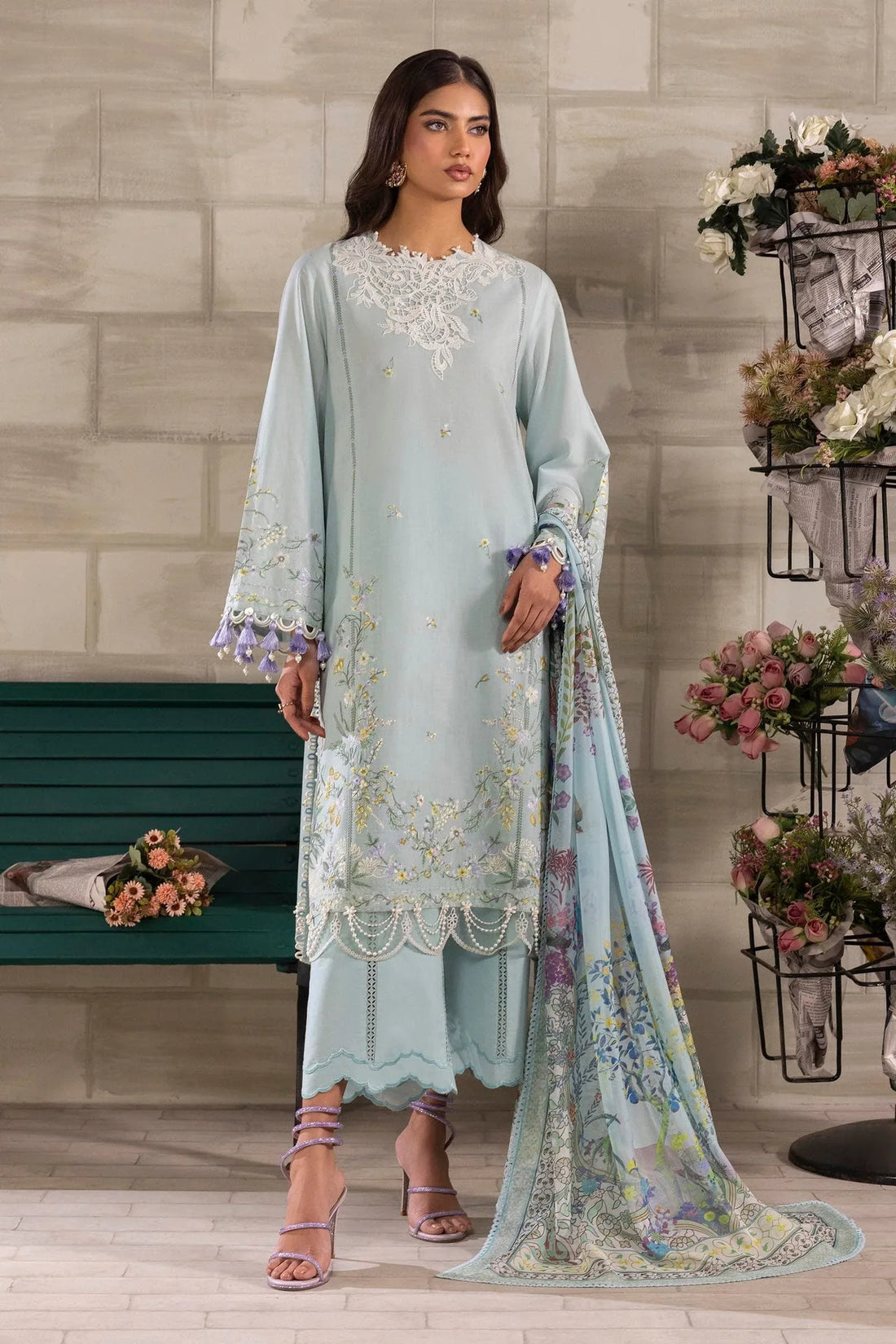 Sana Safinaz | Muzlin Spring 25 | M251-005A-3CL - Rang-e-Khaas