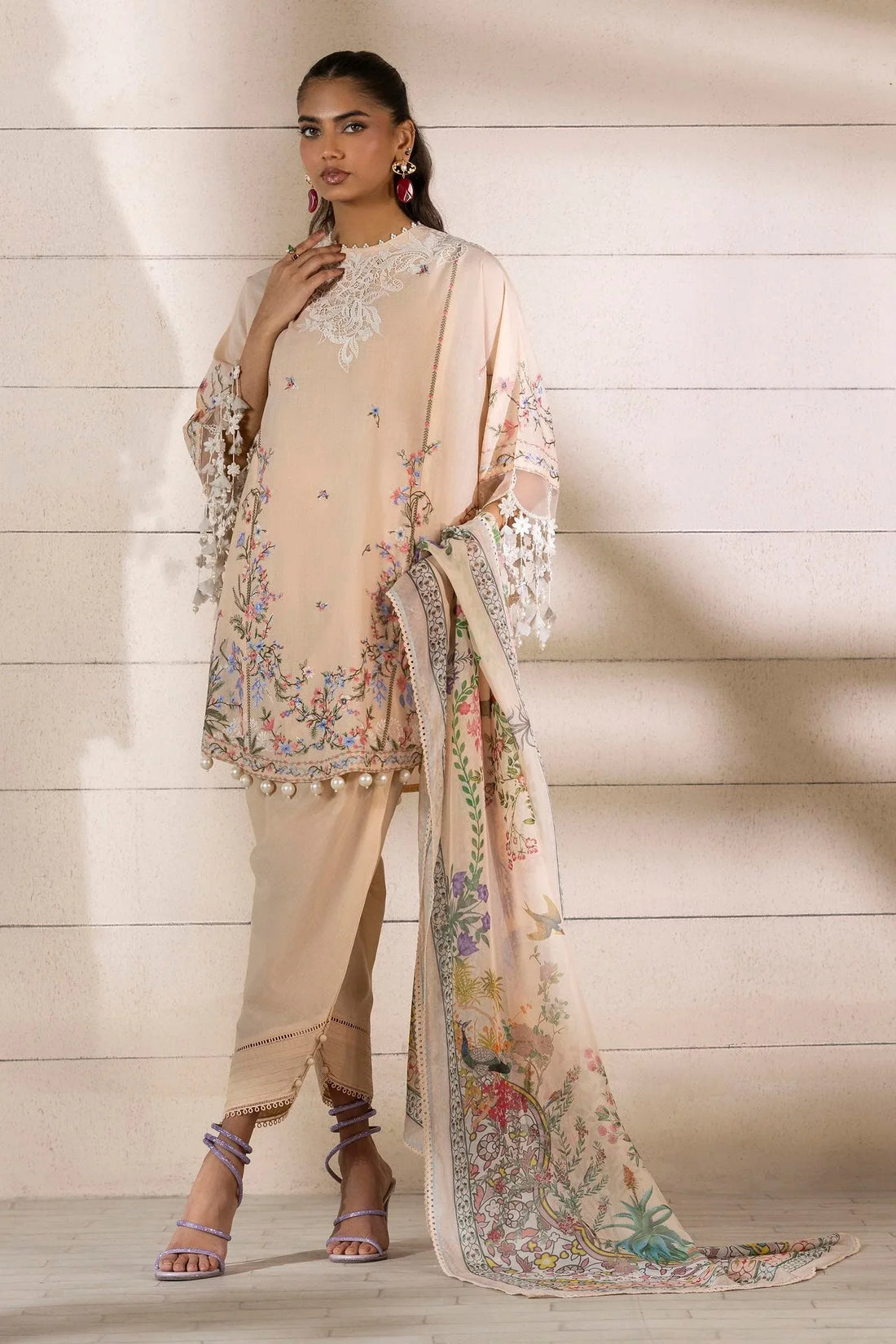 Sana Safinaz | Muzlin Spring 25 | M251-005B-3CL - Rang-e-Khaas