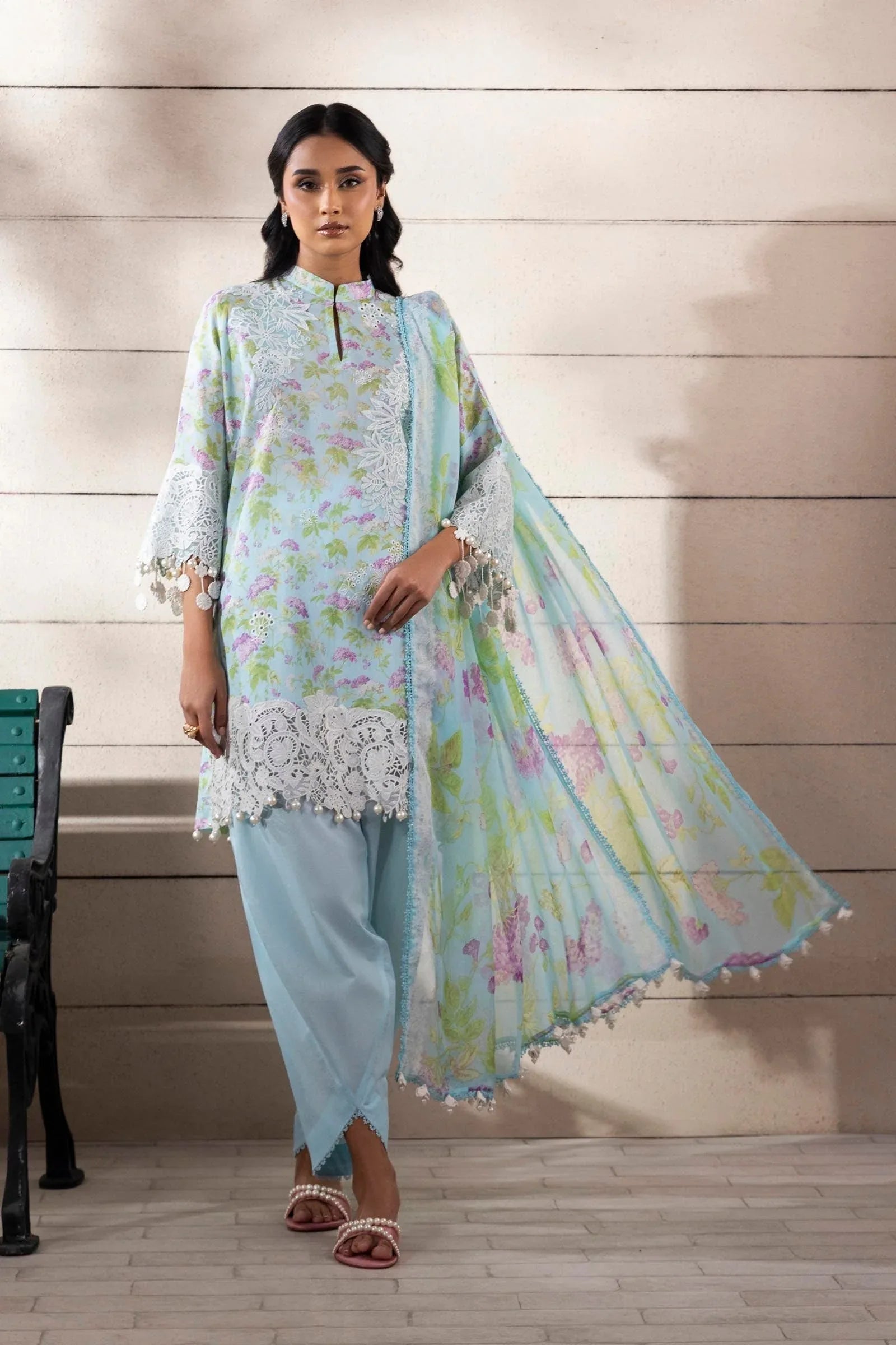 Sana Safinaz | Muzlin Spring 25 | M251-006B-3CI - Rang-e-Khaas
