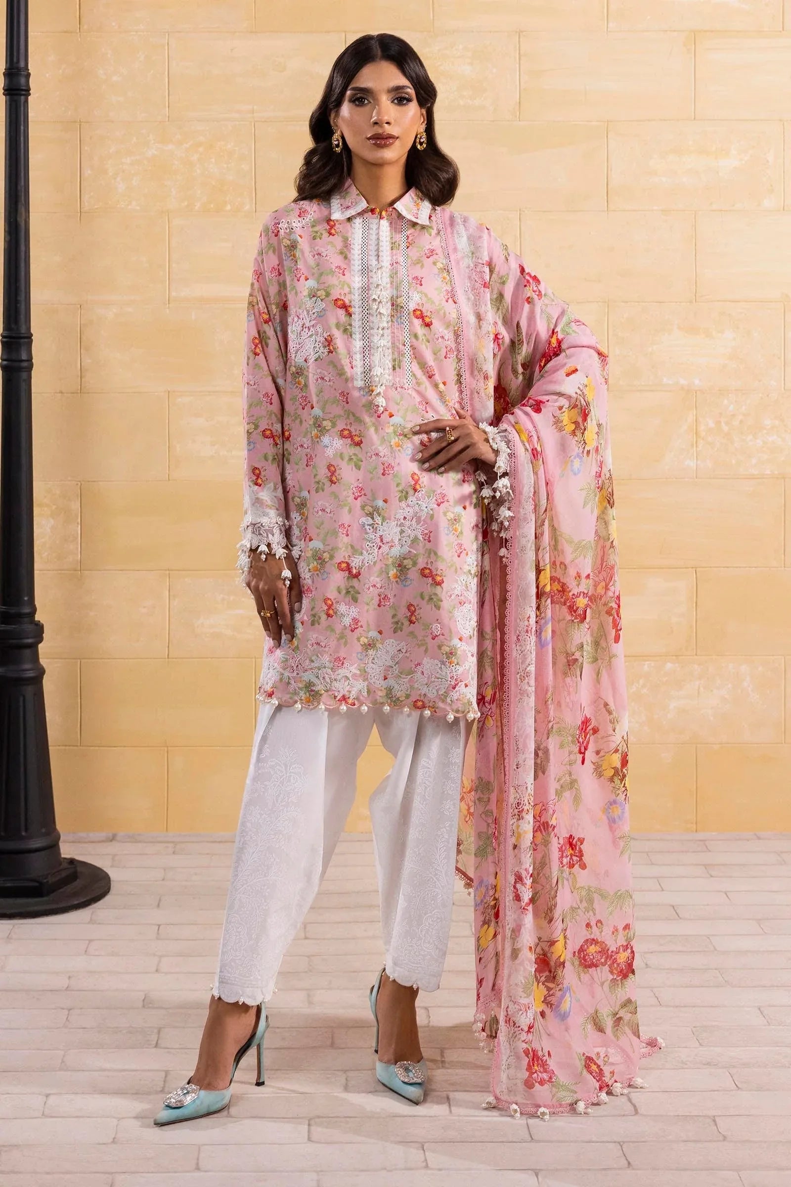 Sana Safinaz | Muzlin Spring 25 | M251-007A-3CI - Rang-e-Khaas