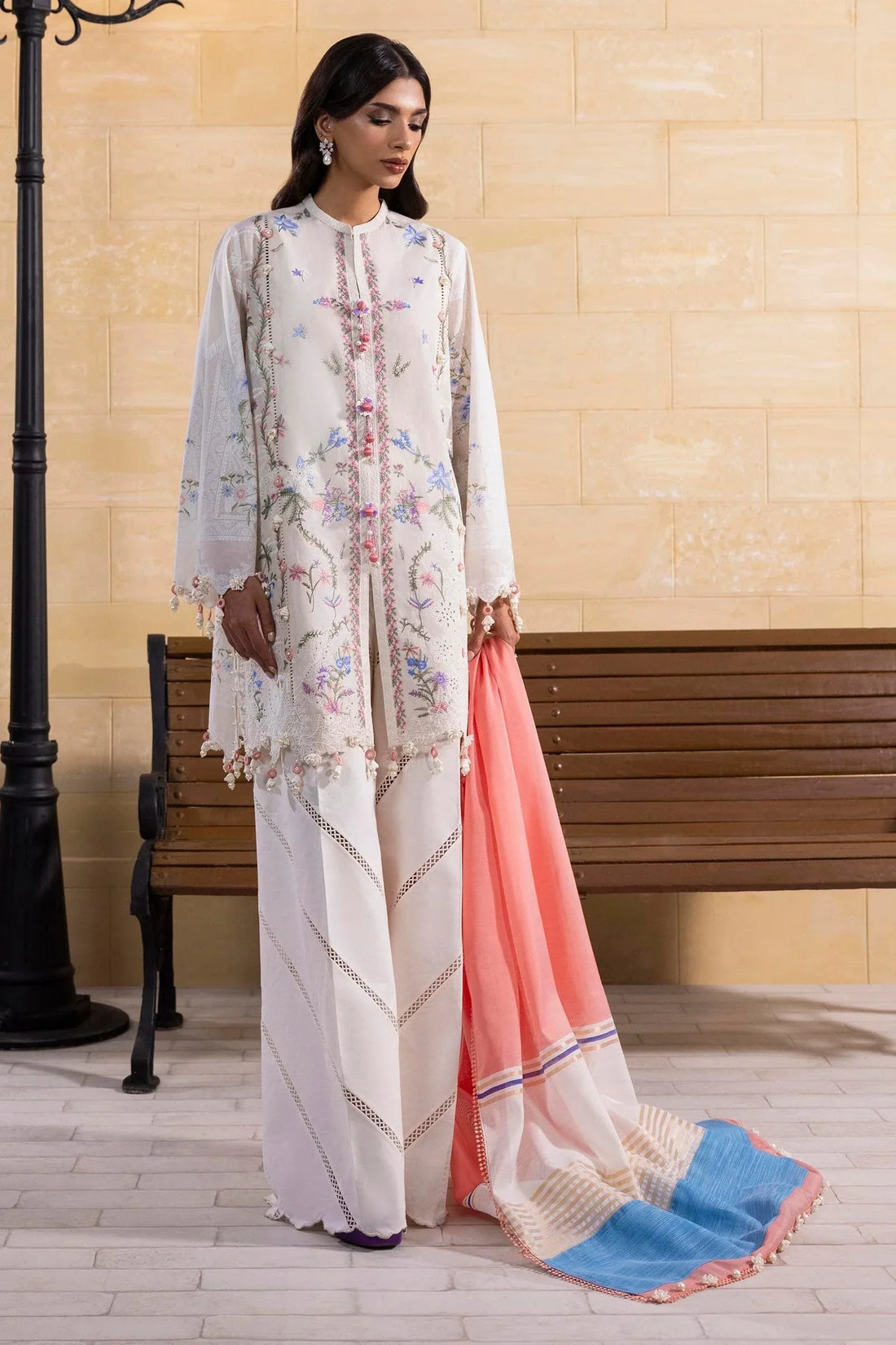 Sana Safinaz | Muzlin Spring 25 | M251-008B-3DG - Rang-e-Khaas