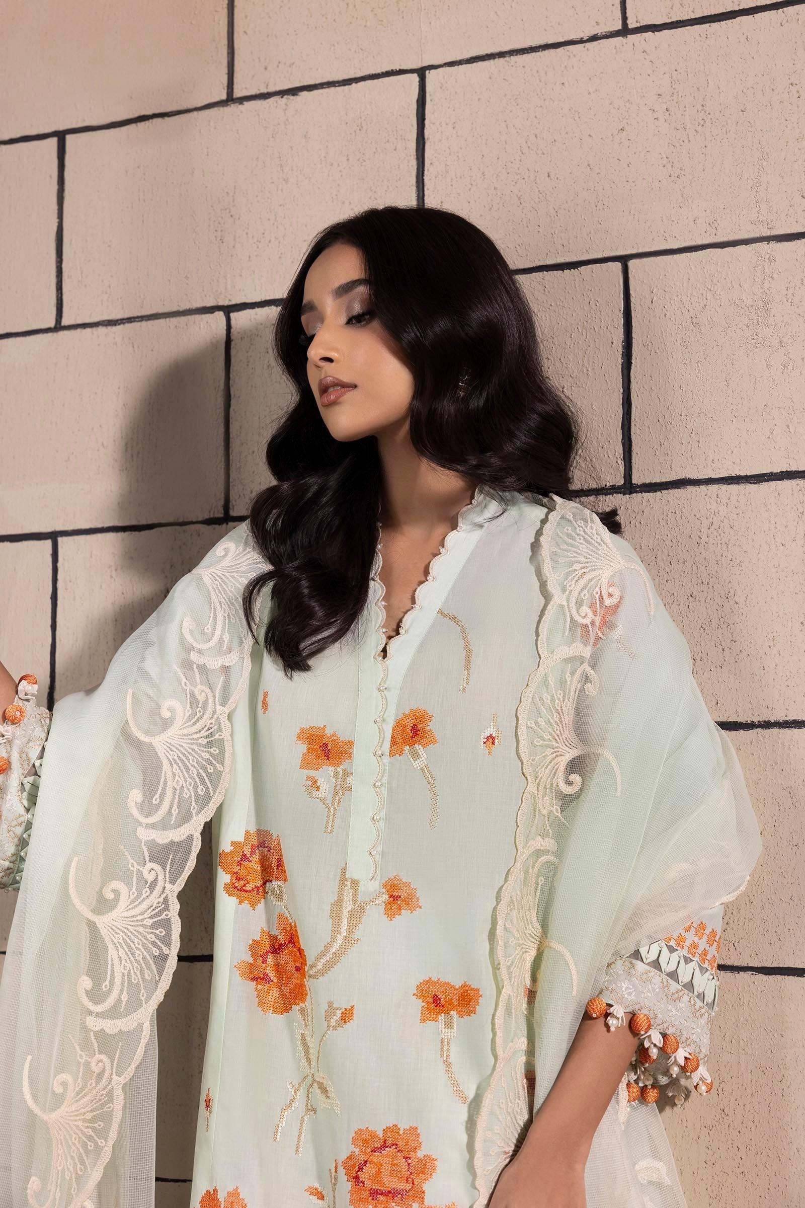 Sana Safinaz | Muzlin Spring 25 | M251-010A-3CS - Rang-e-Khaas