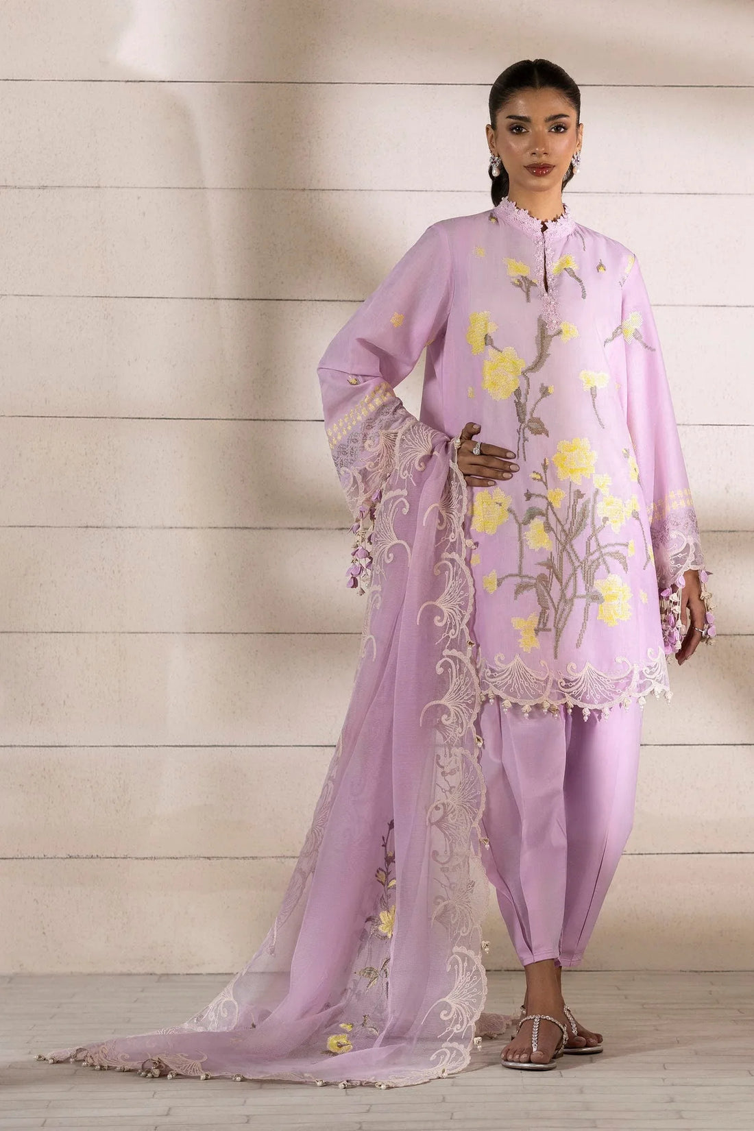 Sana Safinaz | Muzlin Spring 25 | M251-010B-3CS - Rang-e-Khaas