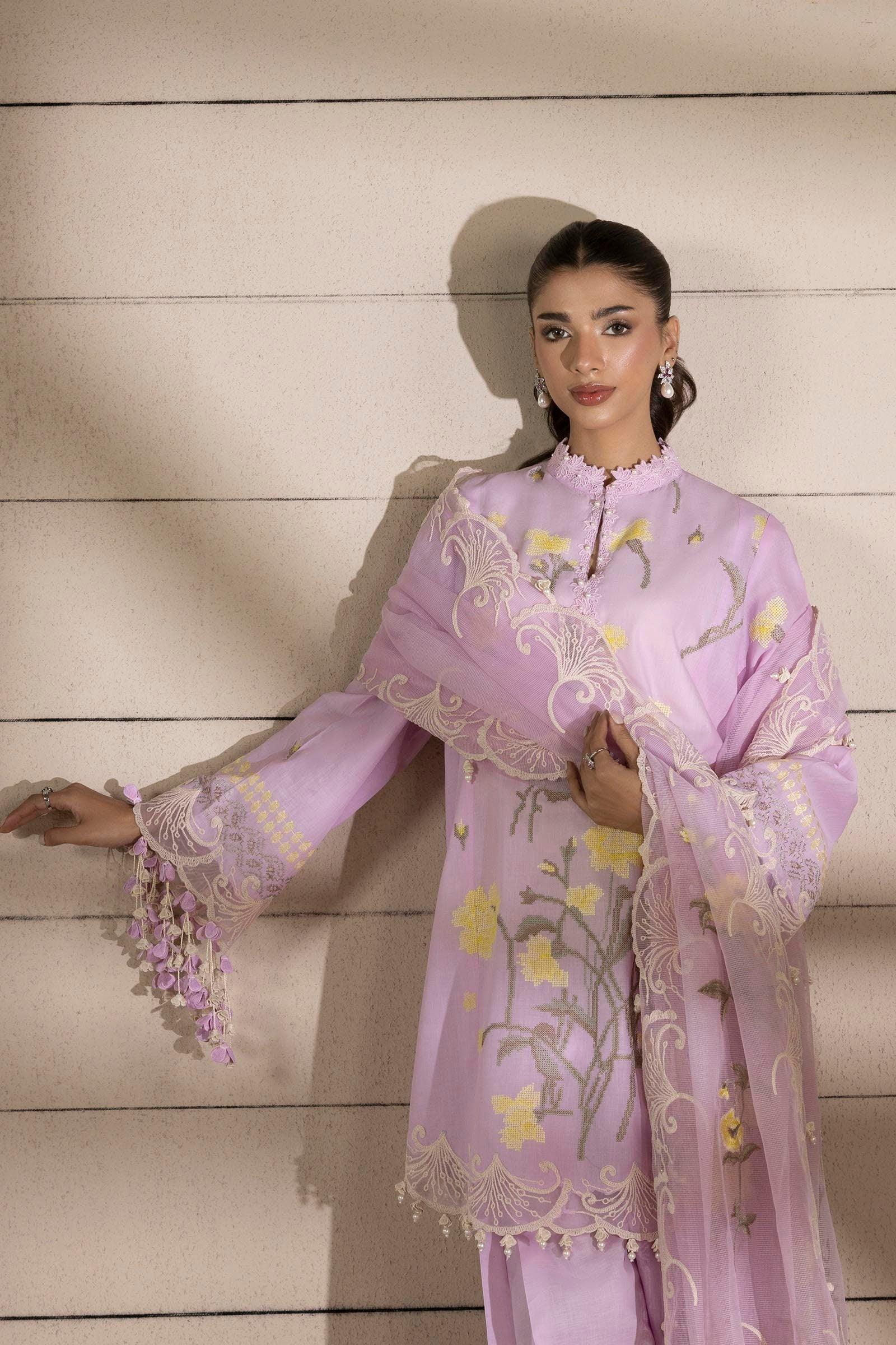 Sana Safinaz | Muzlin Spring 25 | M251-010B-3CS - Rang-e-Khaas