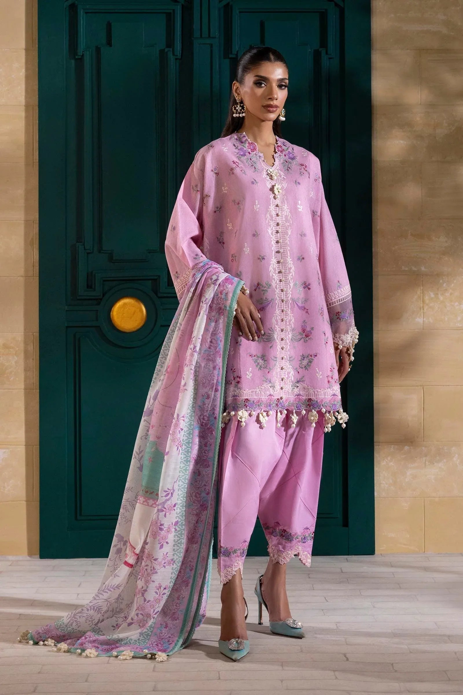 Sana Safinaz | Muzlin Spring 25 | M251-011A-3CV - Rang-e-Khaas