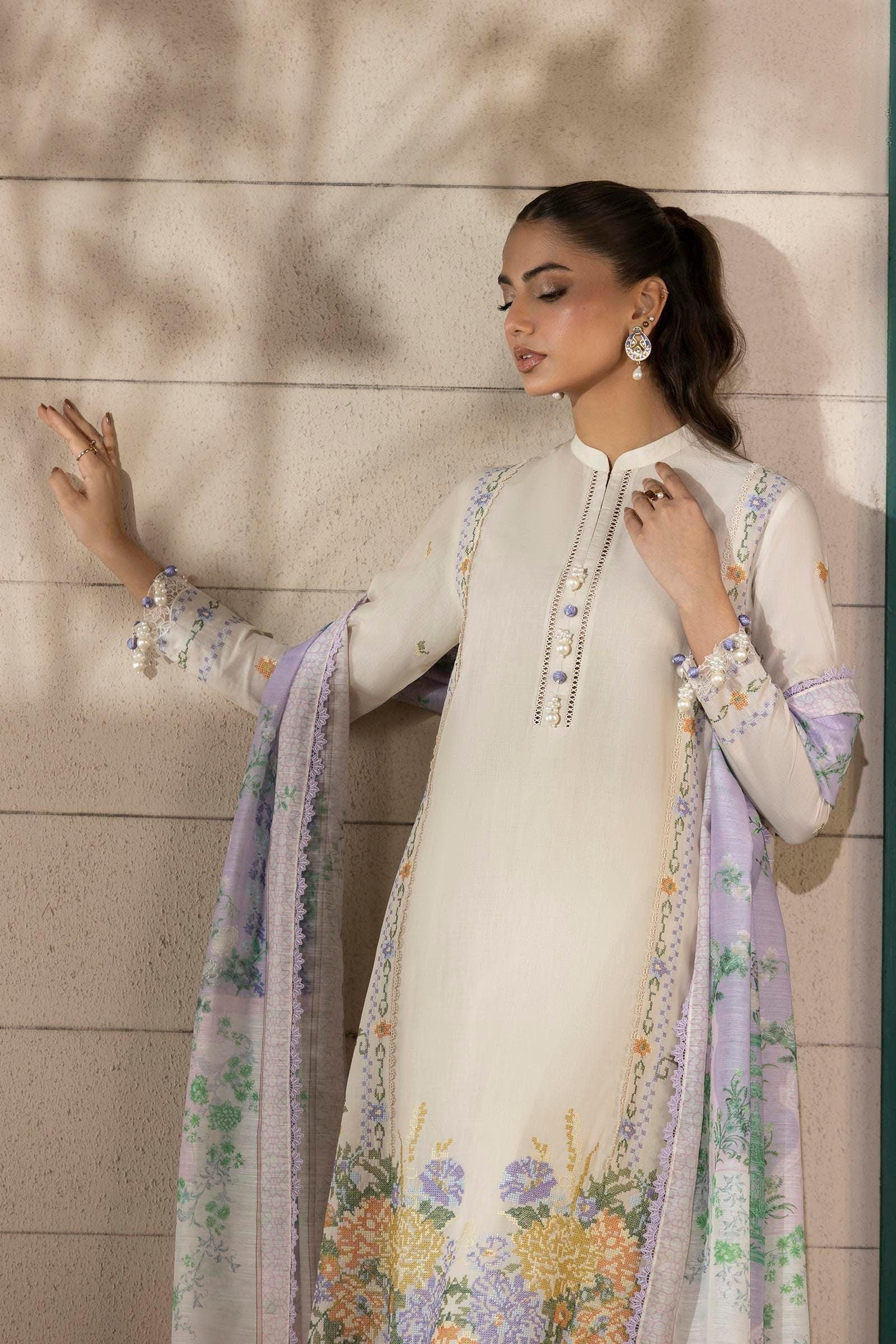 Sana Safinaz | Muzlin Spring 25 | M251-012A-3CV - Rang-e-Khaas